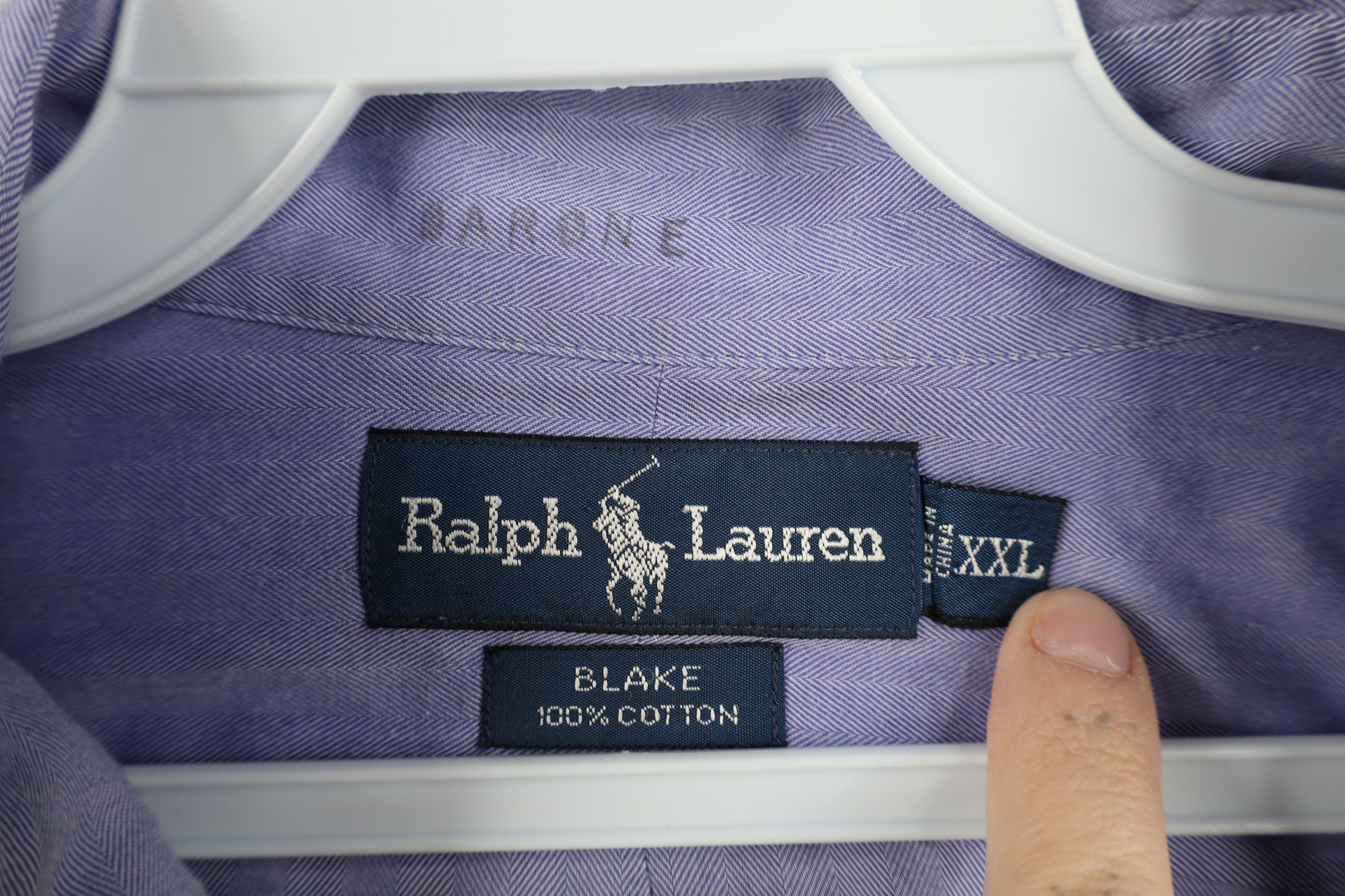 Ralph Lauren Vintage 90s Ralph Lauren Collared Button Down Shirt Blue Size US XXL / EU 58 / 5 - 5 Thumbnail
