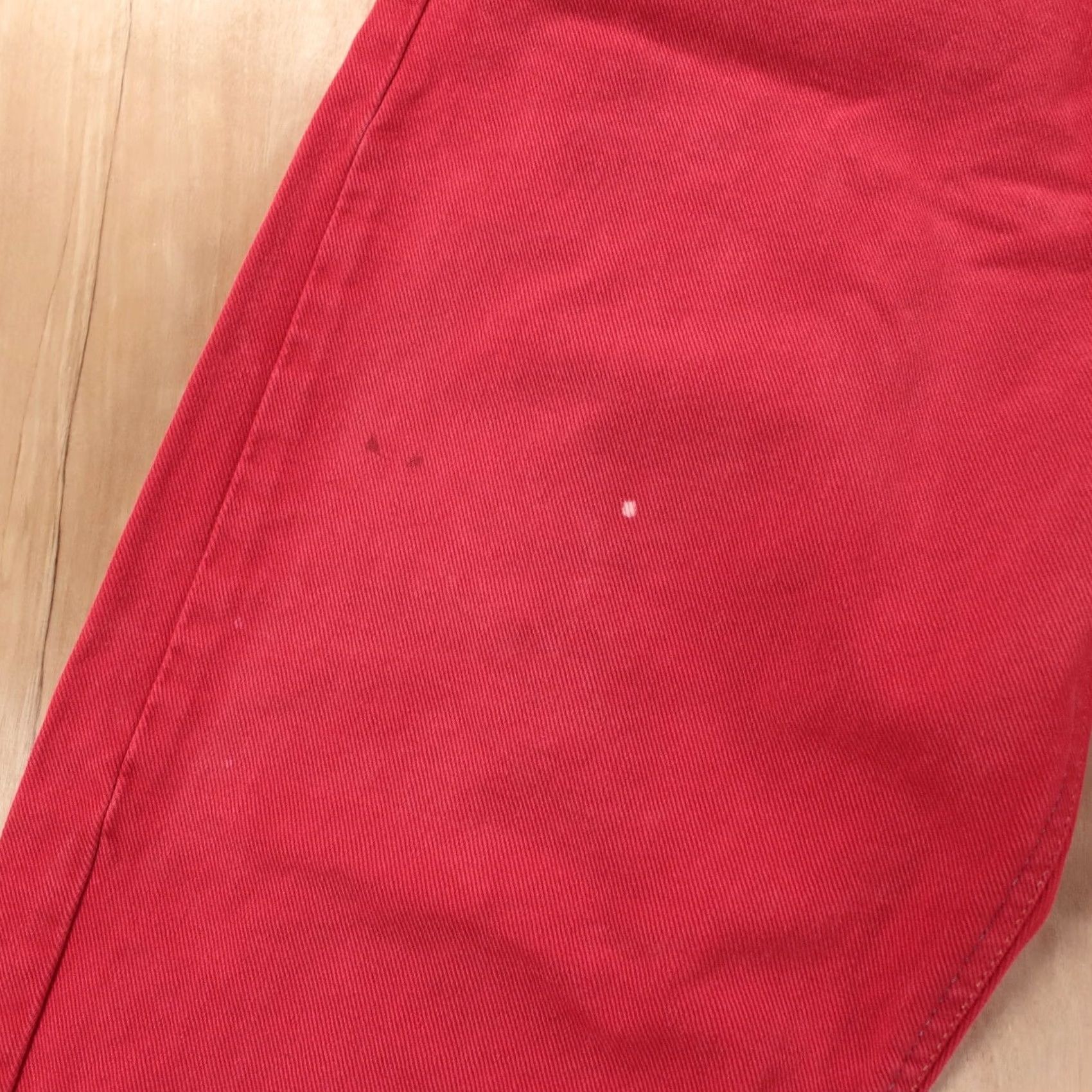 Gap vtg usa made GAP loose fit tapered denim jeans sz 10 LONG / 29x32 red 80s 90s Size 32" / US 10 / IT 46 - 4 Thumbnail