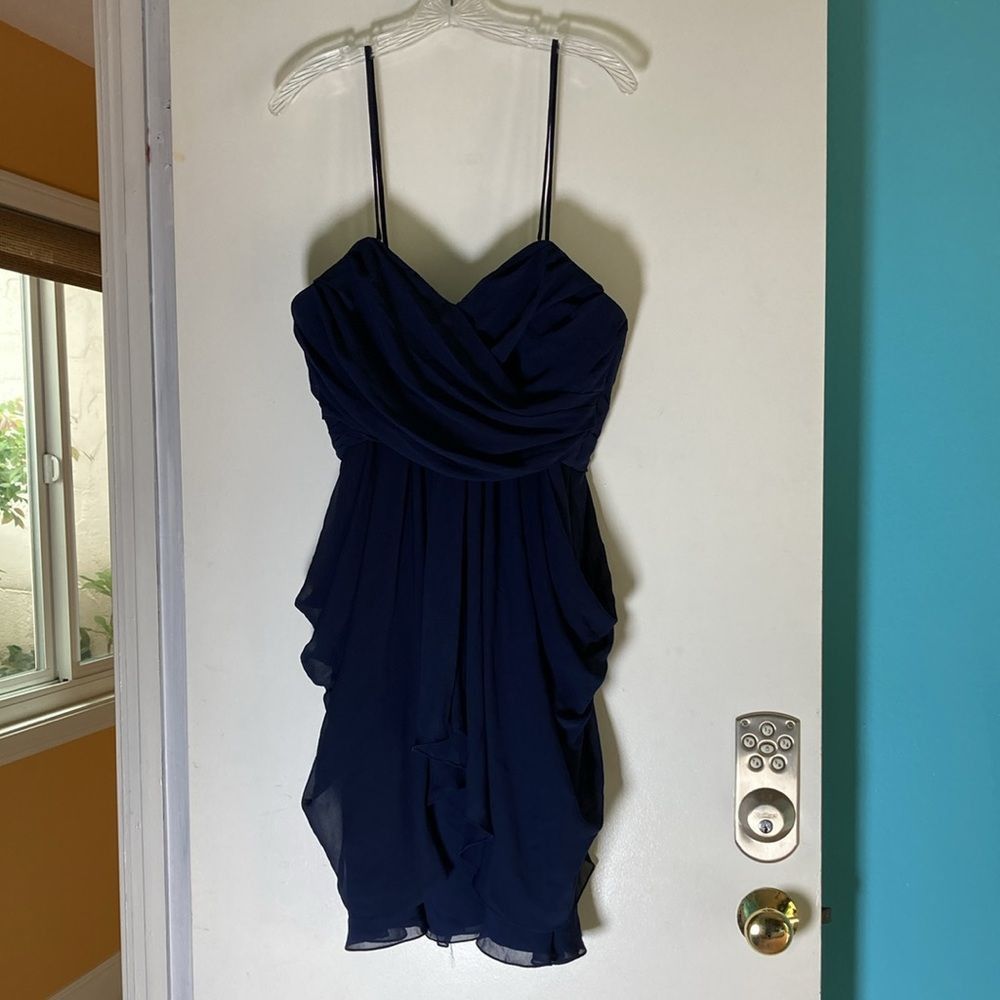 The Masters Watters and Watters Navy Blue Formal Strapless Dress Size 6 Rear Zipper Size M / US 6-8 / IT 42-44 - 3 Thumbnail