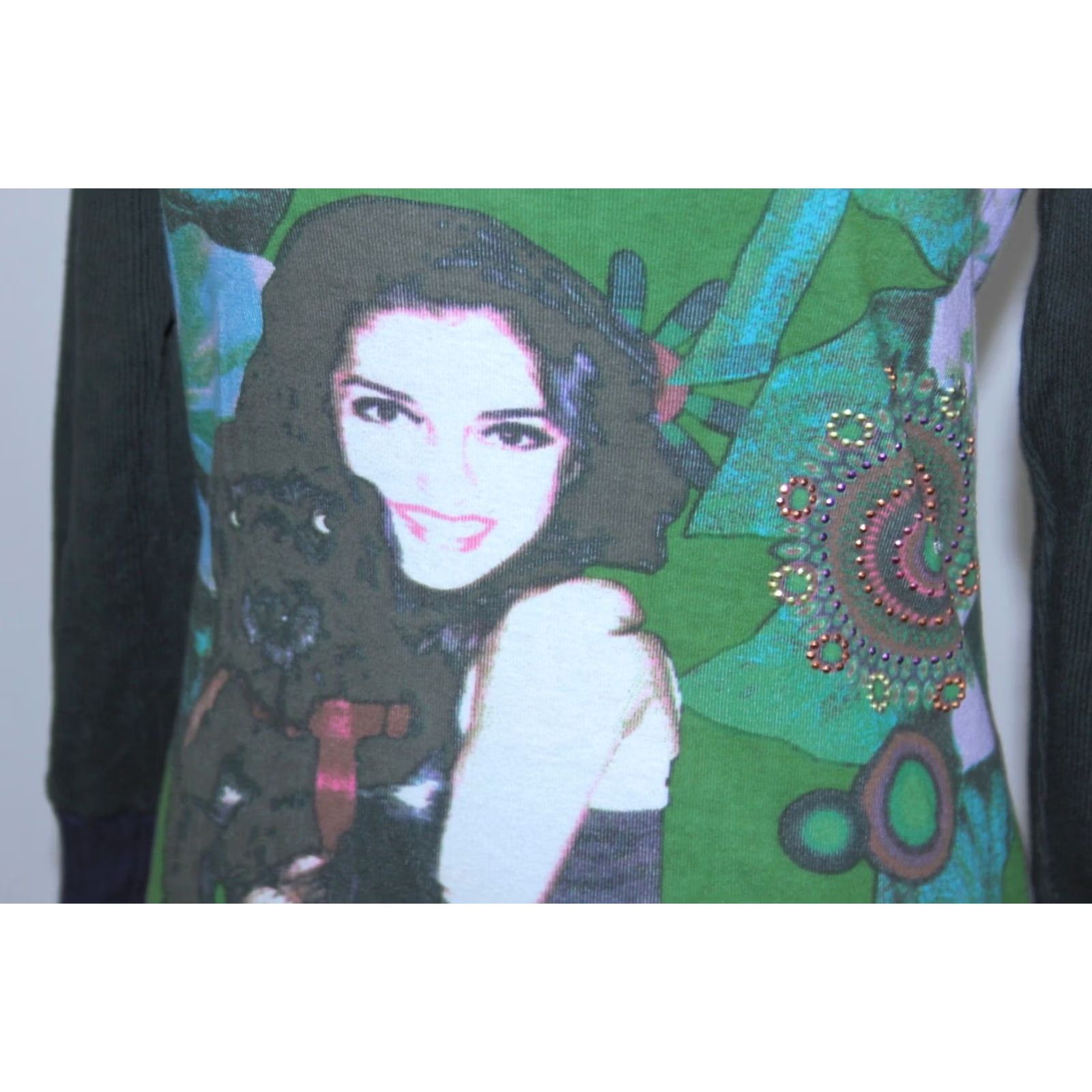 Desigual Desigual womens long sleeves tunic jumper Size M Multicoloured Size M / US 6-8 / IT 42-44 - 2 Thumbnail