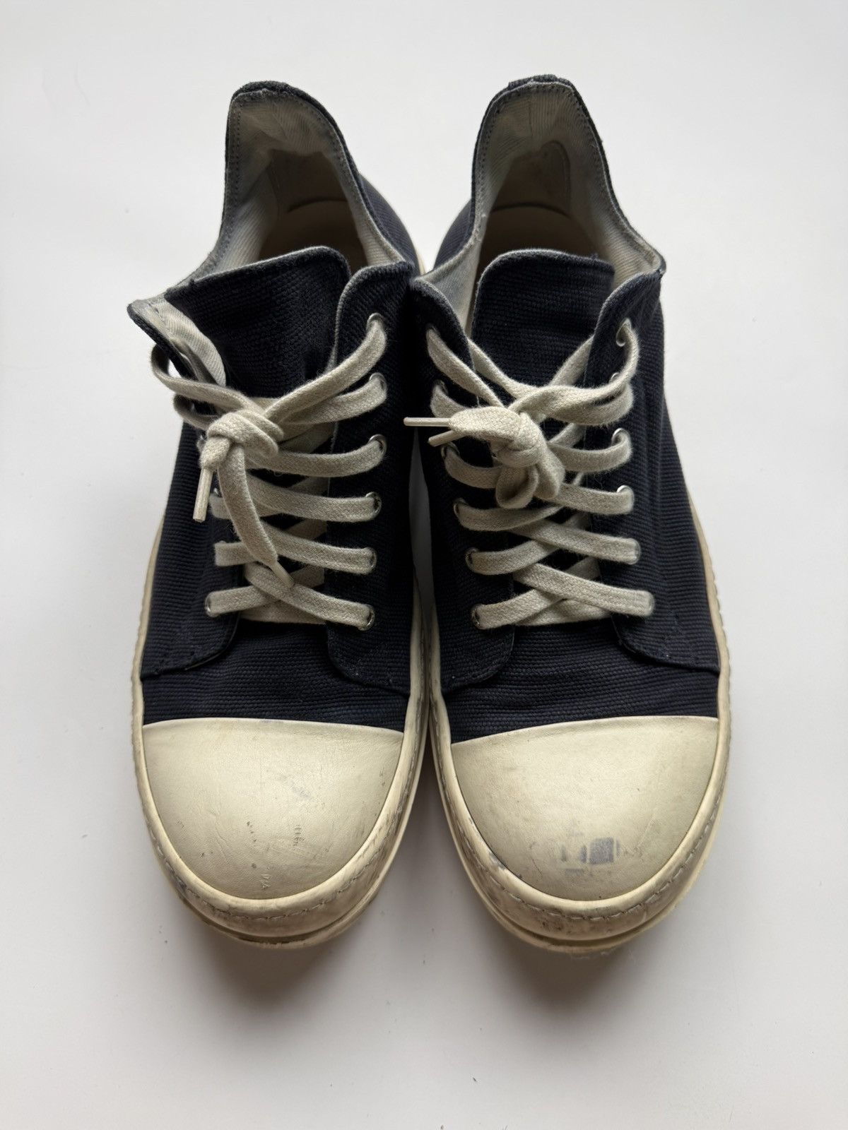 Rick Owens Drkshdw Rick Owens Drkshdw Logo Navy Ramones Low Size US 10 / EU 43 - 4 Thumbnail