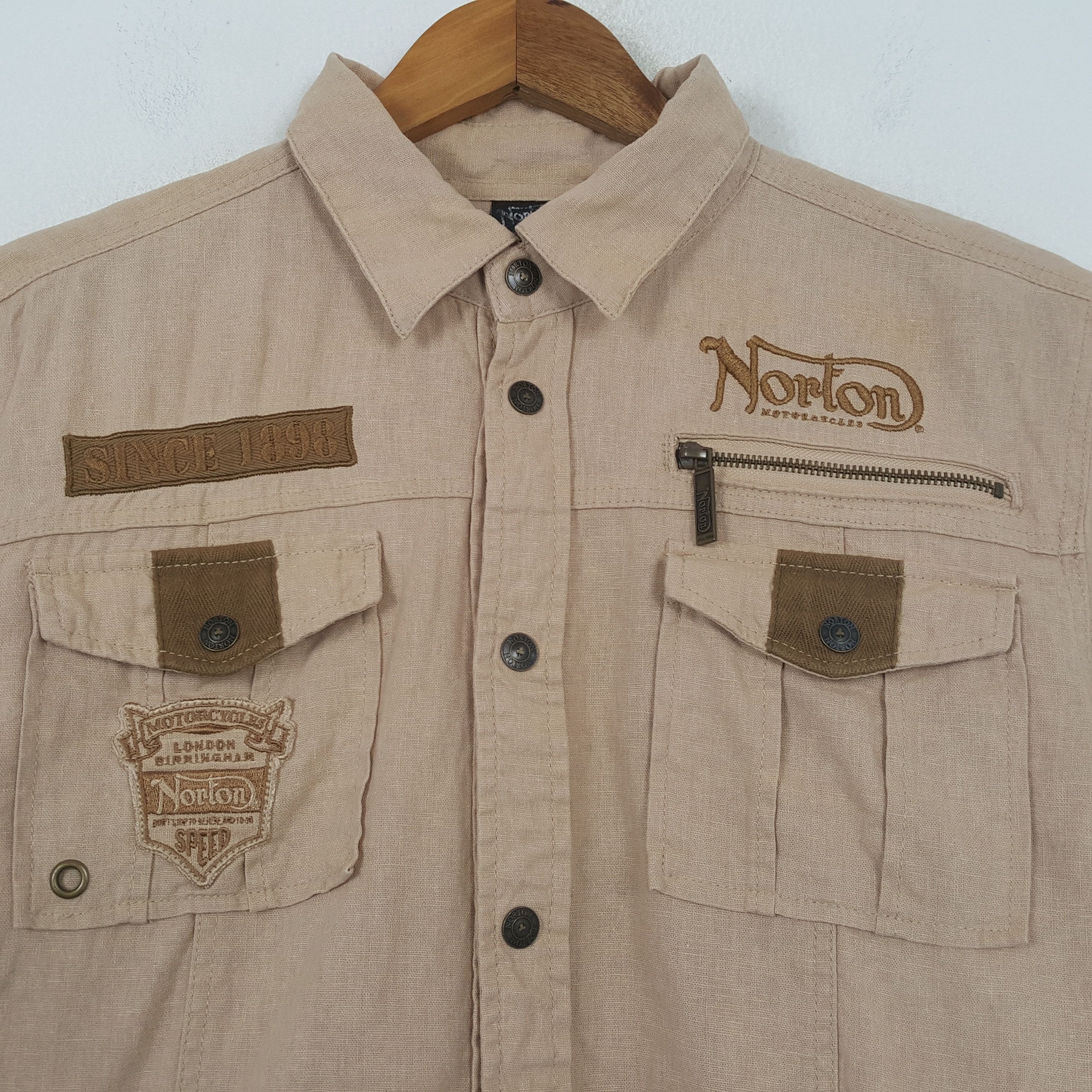 Norton × Vintage Vintage NORTON MOTORCYCLES Racing Style Jacket C293N9 Size US M / EU 48-50 / 2 - 4 Thumbnail