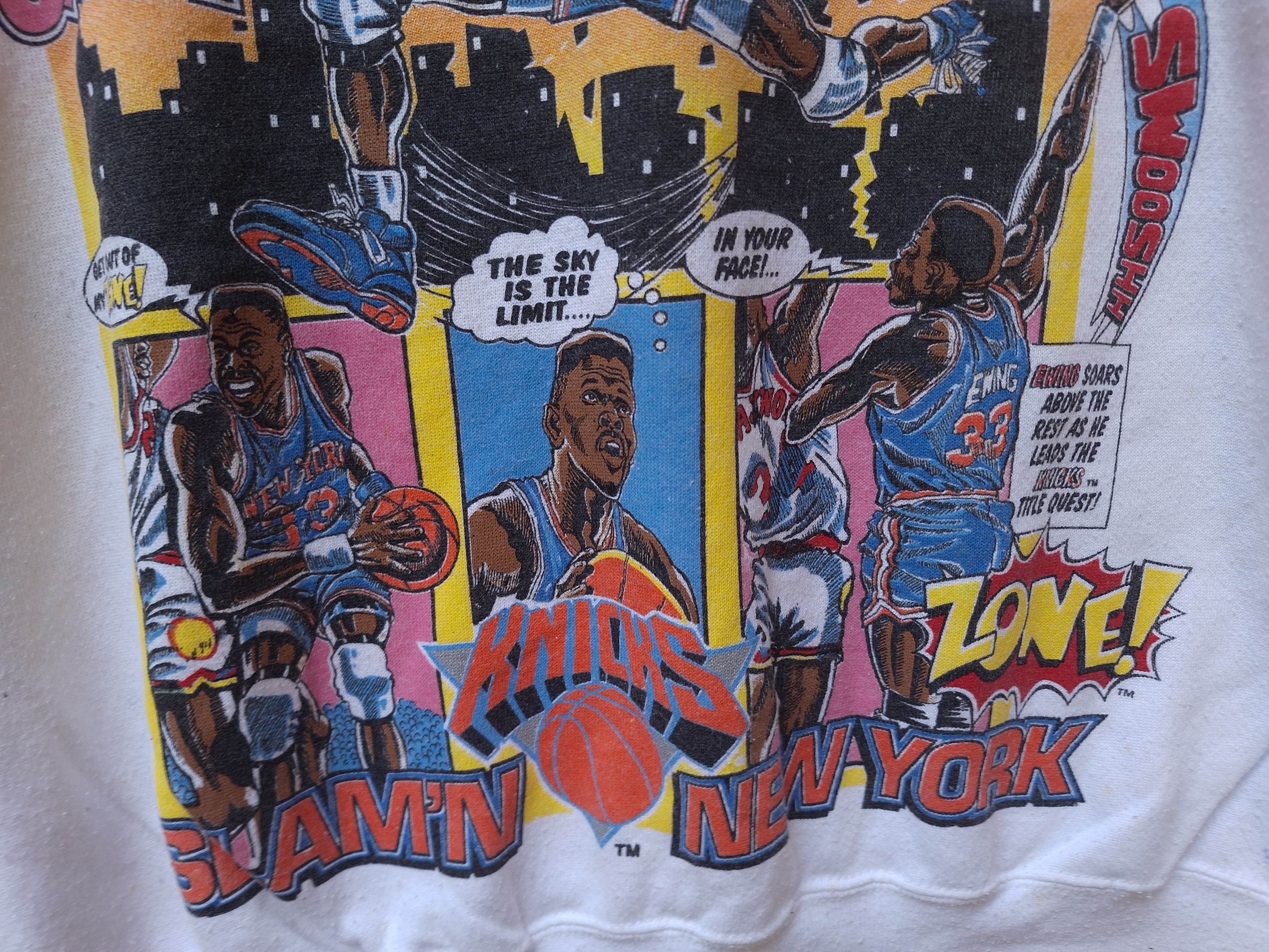 NBA × Vintage Vintage Patrick Ewing NBA Sweatshirt white Size US L / EU 52-54 / 3 - 6 Thumbnail