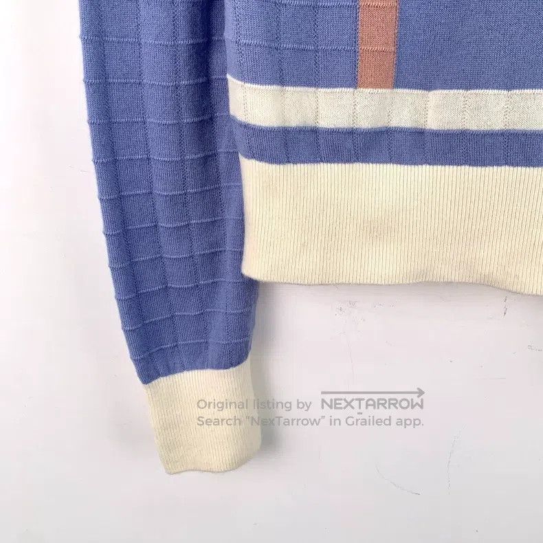 Hermes Hermes Color Blocked Lock Chain Saddle Embroidered Wool Cr Size XS / US 0-2 / IT 36-38 - 5 Thumbnail