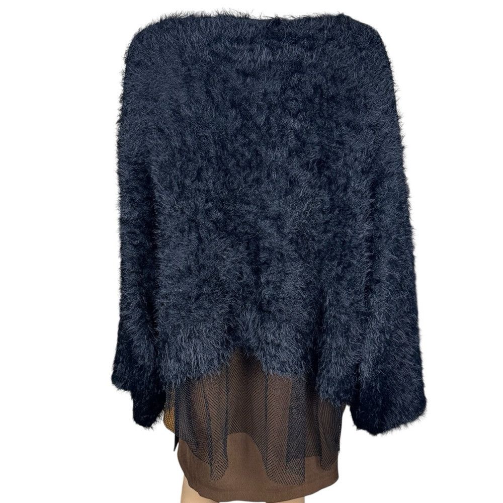 Other New TOV Los Angeles Black Fur Knit Mesh Details Sweater Siz Size S / US 4 / IT 40 - 3 Thumbnail