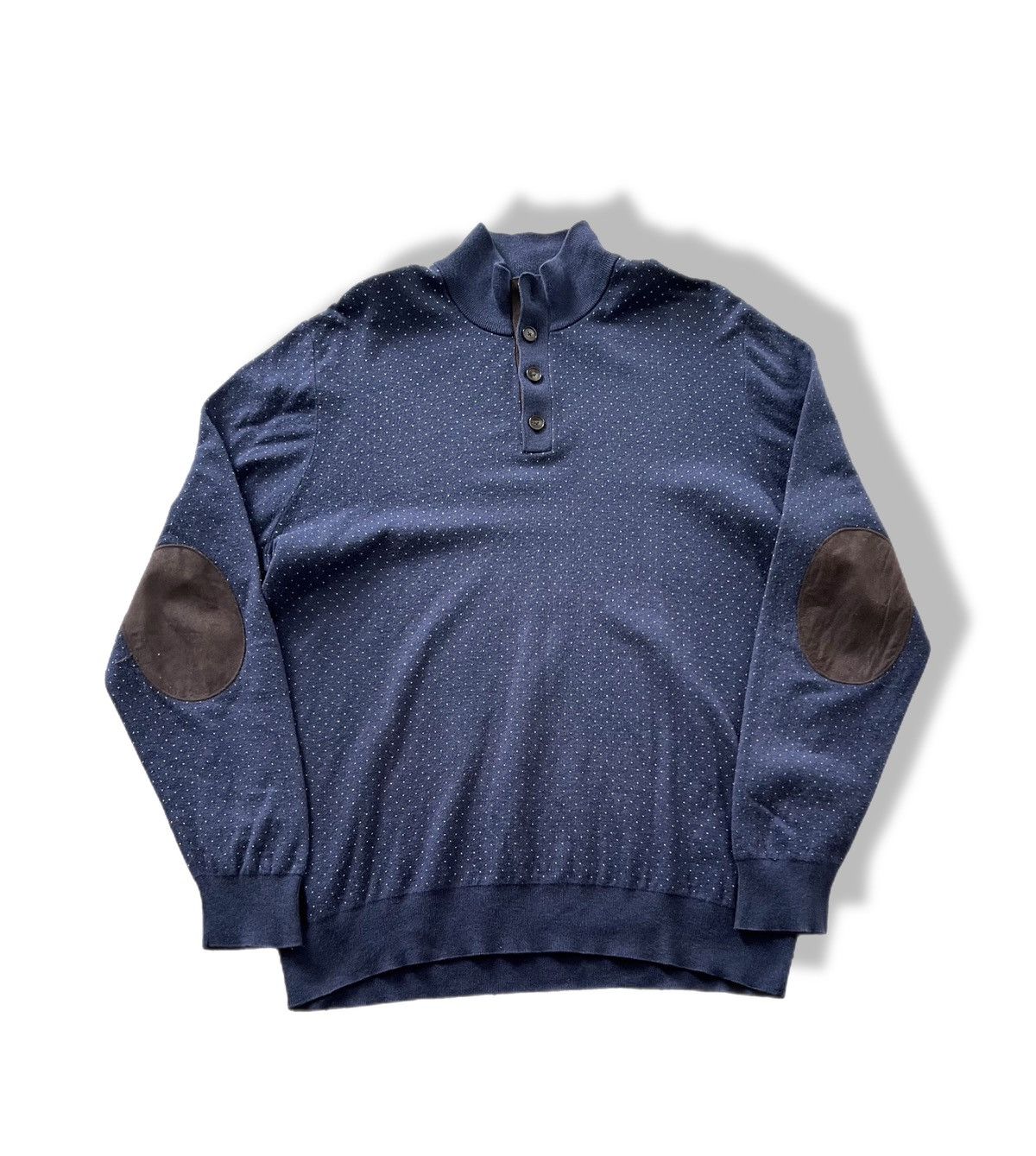 Hackett Hackett London Cotton/Silk 1/4 zip Sweater Mens Classic Size US XL / EU 56 / 4 - 1 Thumbnail
