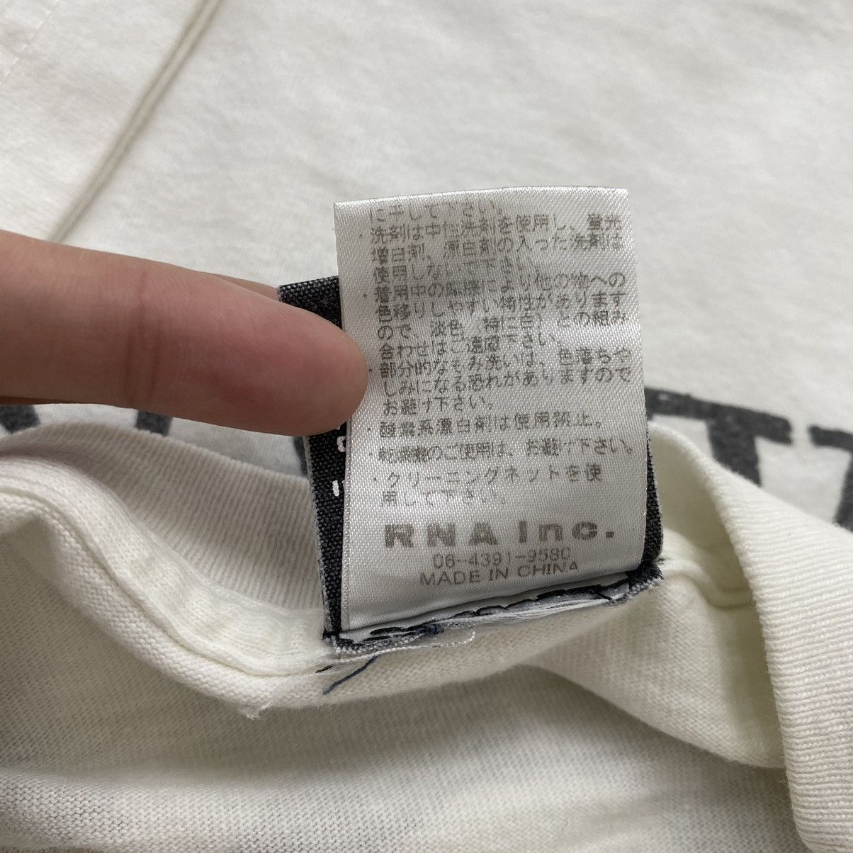 Japanese Brand RNA Inc. x SHAKALABBITS Japanese Band Print Design White Size US M / EU 48-50 / 2 - 7 Thumbnail