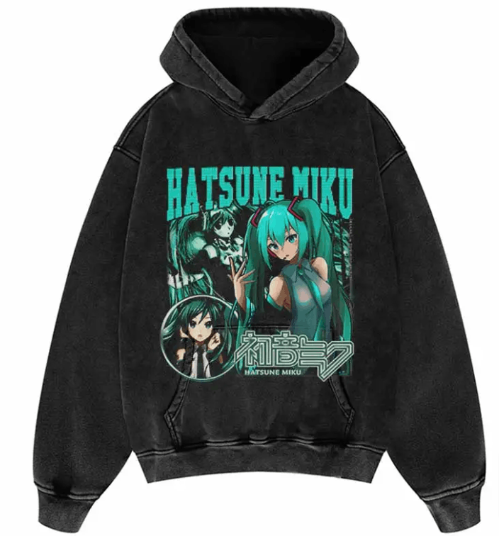 Japanese Brand × Vintage "HatSune-L" Oversized Hoodie Size US L / EU 52-54 / 3 - 1 Thumbnail