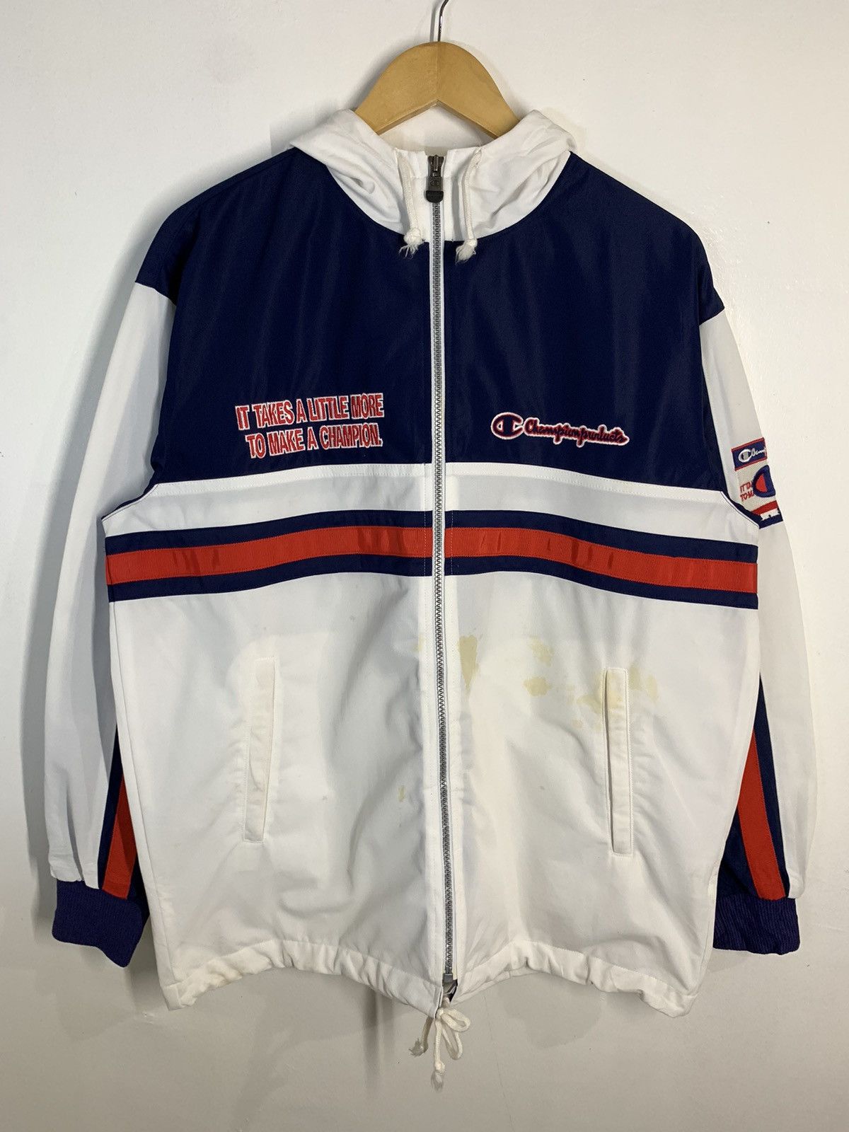 Champion × Vintage Vtg 90s Champion Jacket Size US L / EU 52-54 / 3 - 1 Thumbnail