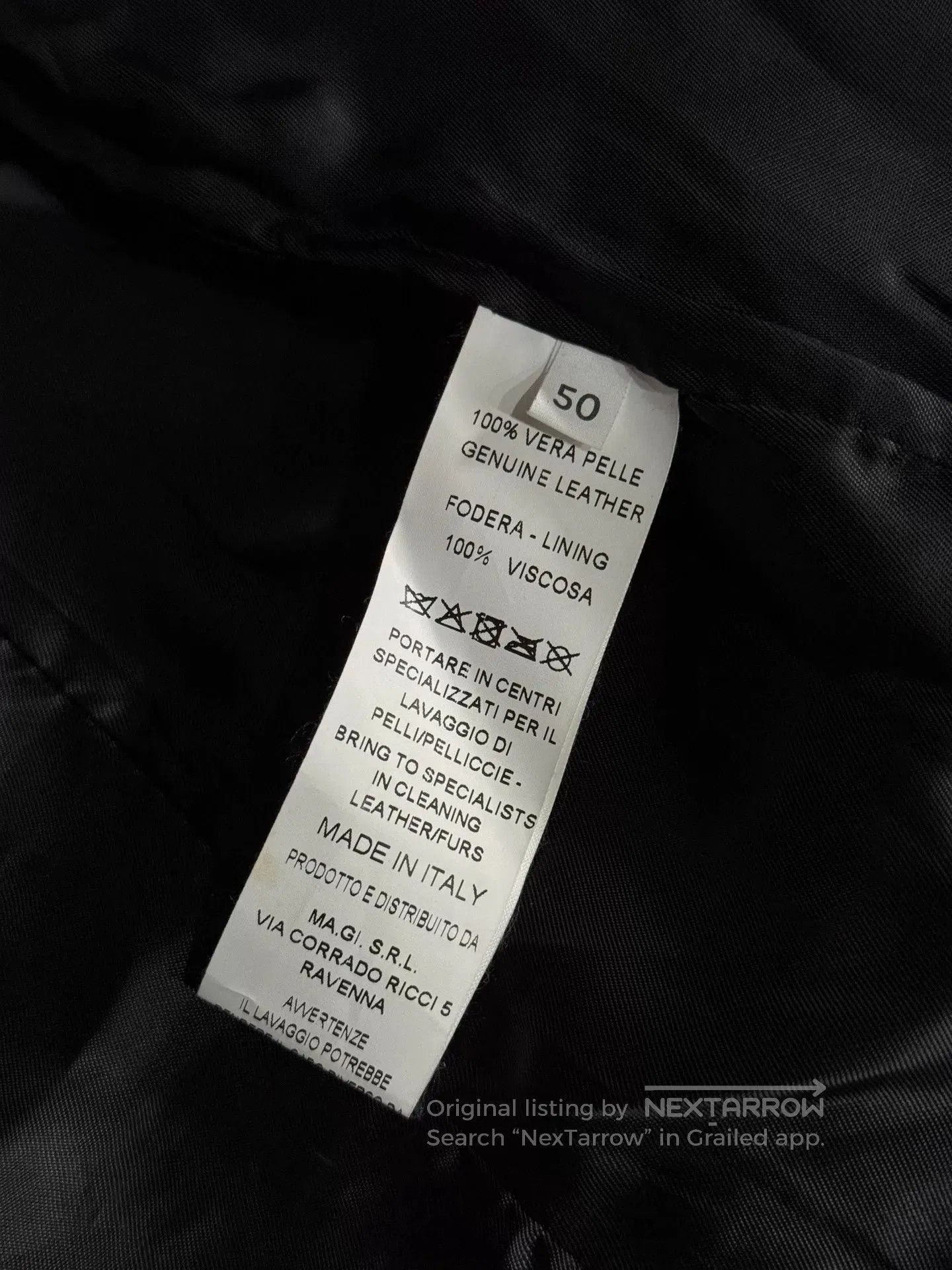 Japanese Brand Italian Rock Graphic Leather Jacket. Size US M / EU 48-50 / 2 - 8 Thumbnail