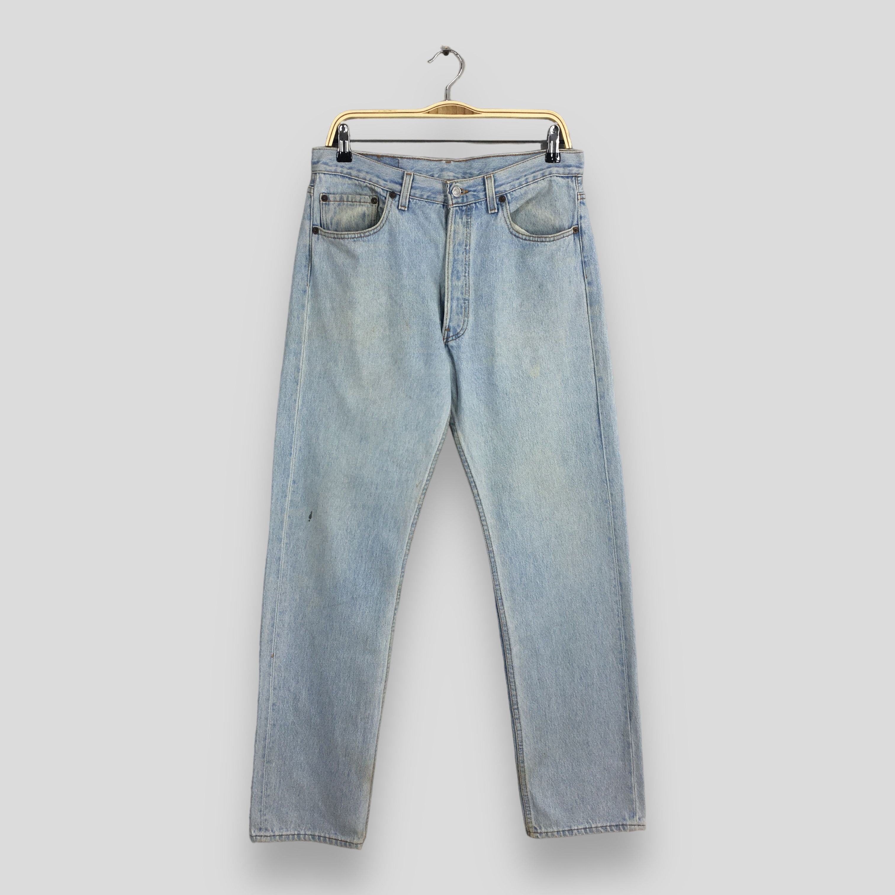 image of Size 30X30 Vintage 80's Levi's 501 Faded Blue Jeans, Men's
