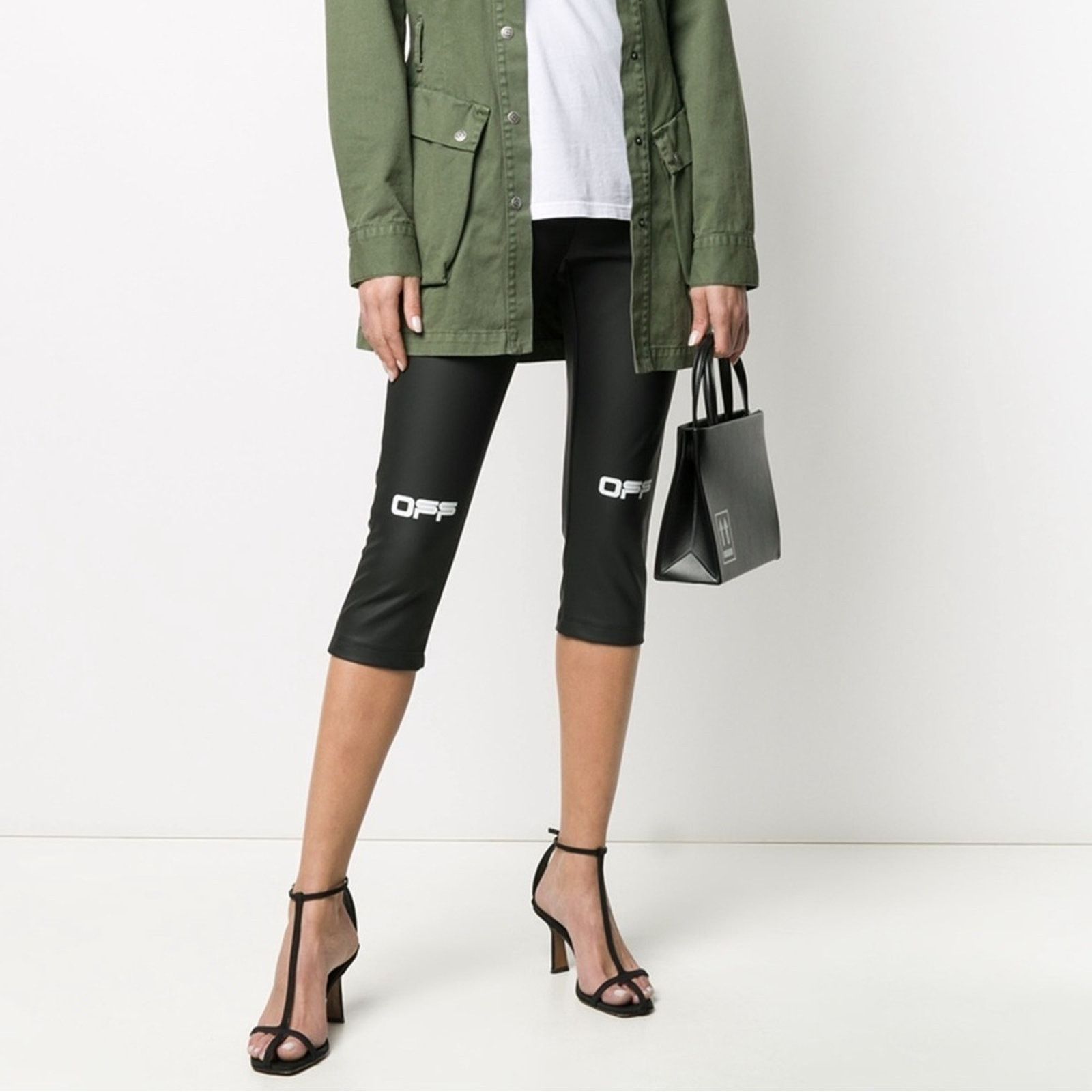 Off-White OFF-WHITE Cropped Leggings, Size 38, Authentic Size 38" / US 16 / IT 52 - 1 Thumbnail