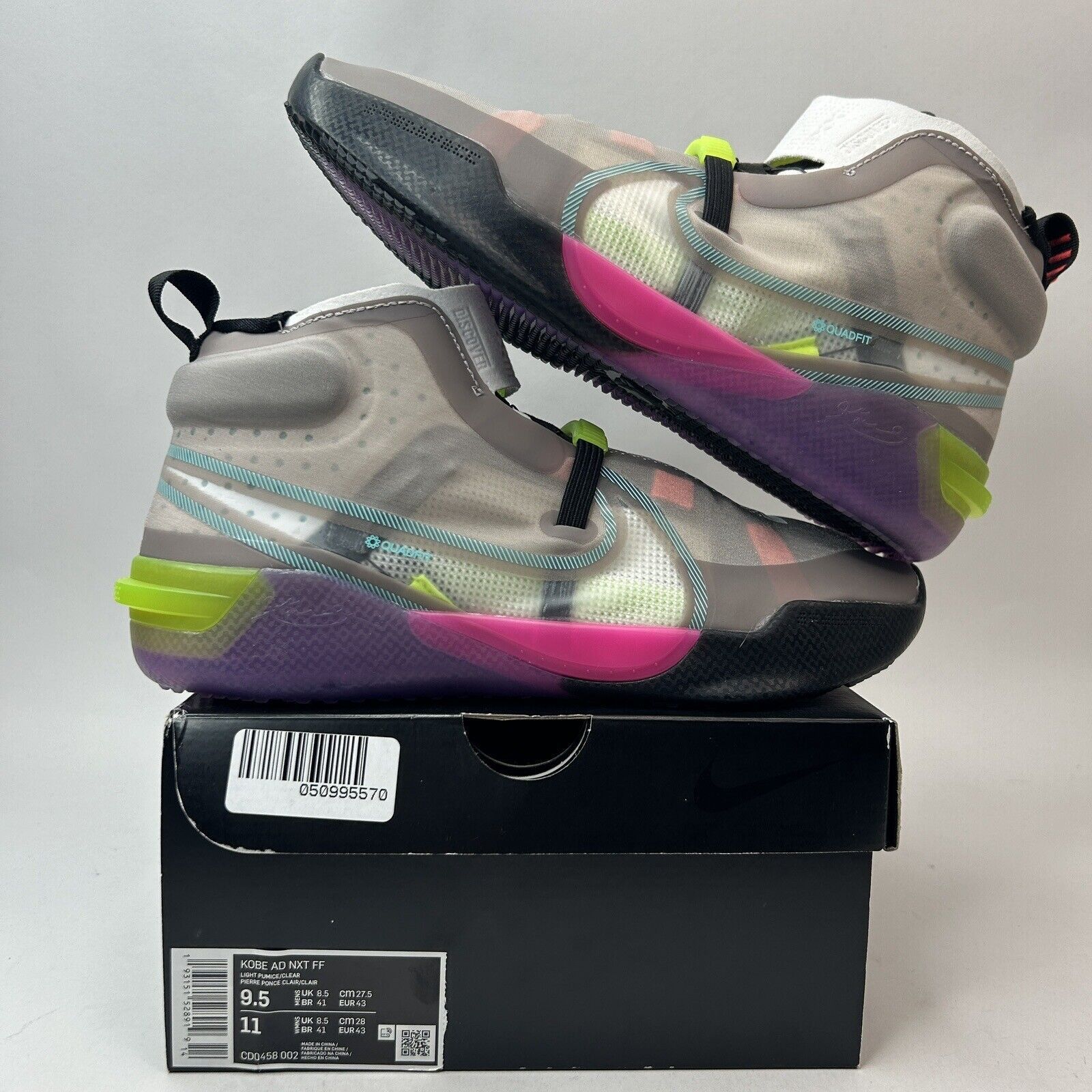 Nike Nike Kobe AD NXT FF FastFit “Pumice Queen Grey Black” 2023 Size US 9.5 / EU 42-43 - 1 Thumbnail