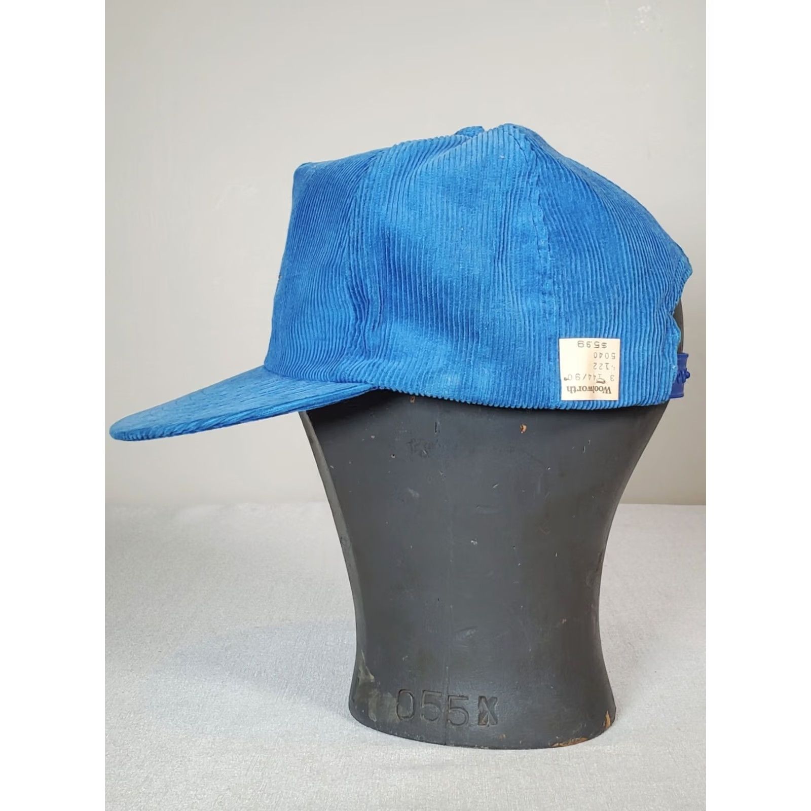 Vintage VINTAGE 80s Daytona Beach Blue Corduroy Snap Back Hat Embroidered Palm Tree NEW Size ONE SIZE - 5 Thumbnail