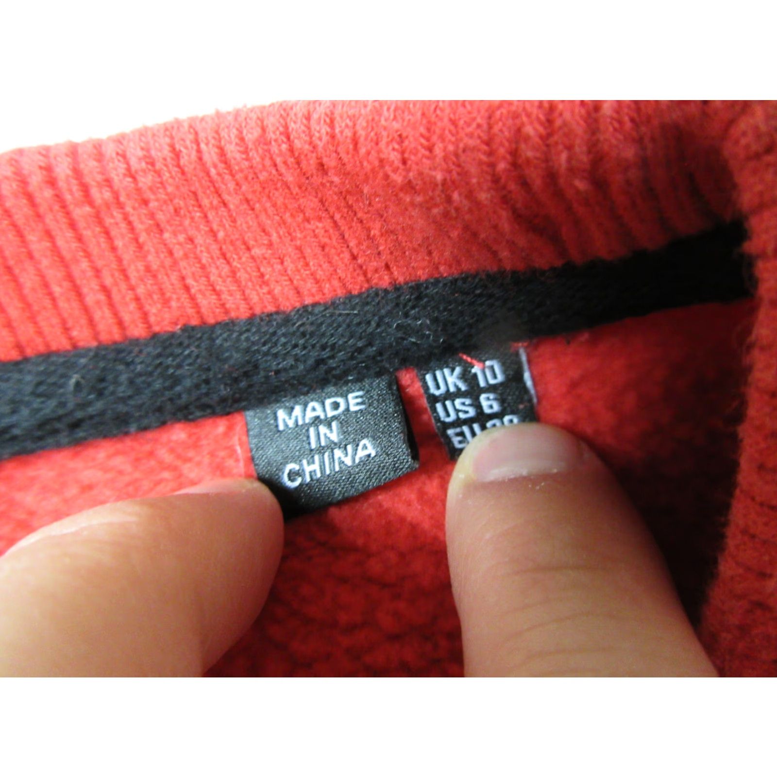 Superdry Superdry Sweatshirt Womens 6 Red Black Long Solid Spellout Casual Pullover Top Size M / US 6-8 / IT 42-44 - 6 Thumbnail