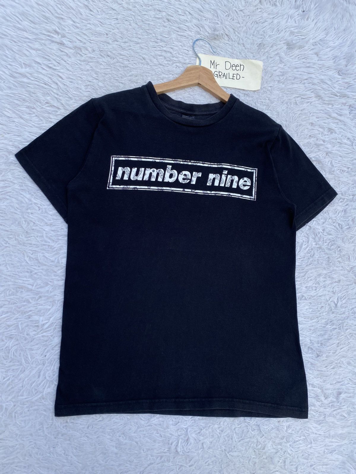 Number (N)ine Rare Number (N)ine Spellout Box Logo T-shirt Size US S / EU 44-46 / 1 - 4 Thumbnail