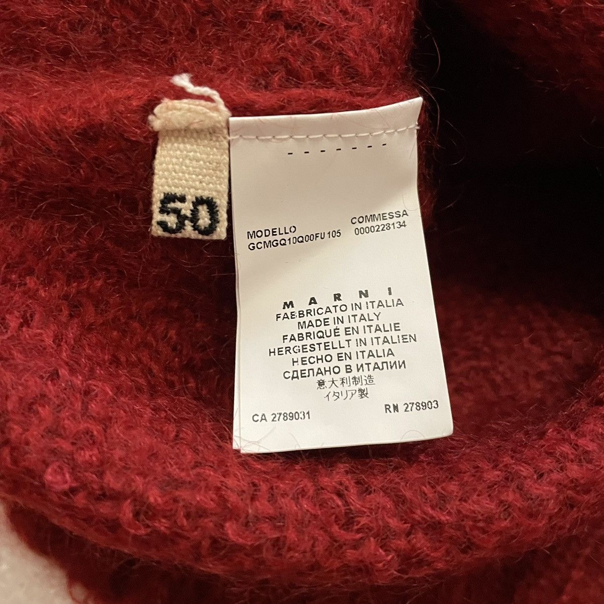 Japanese Brand × Marni Marni Mohair sweater Striped Size 50 Medium Men’s Size Size US M / EU 48-50 / 2 - 10 Thumbnail