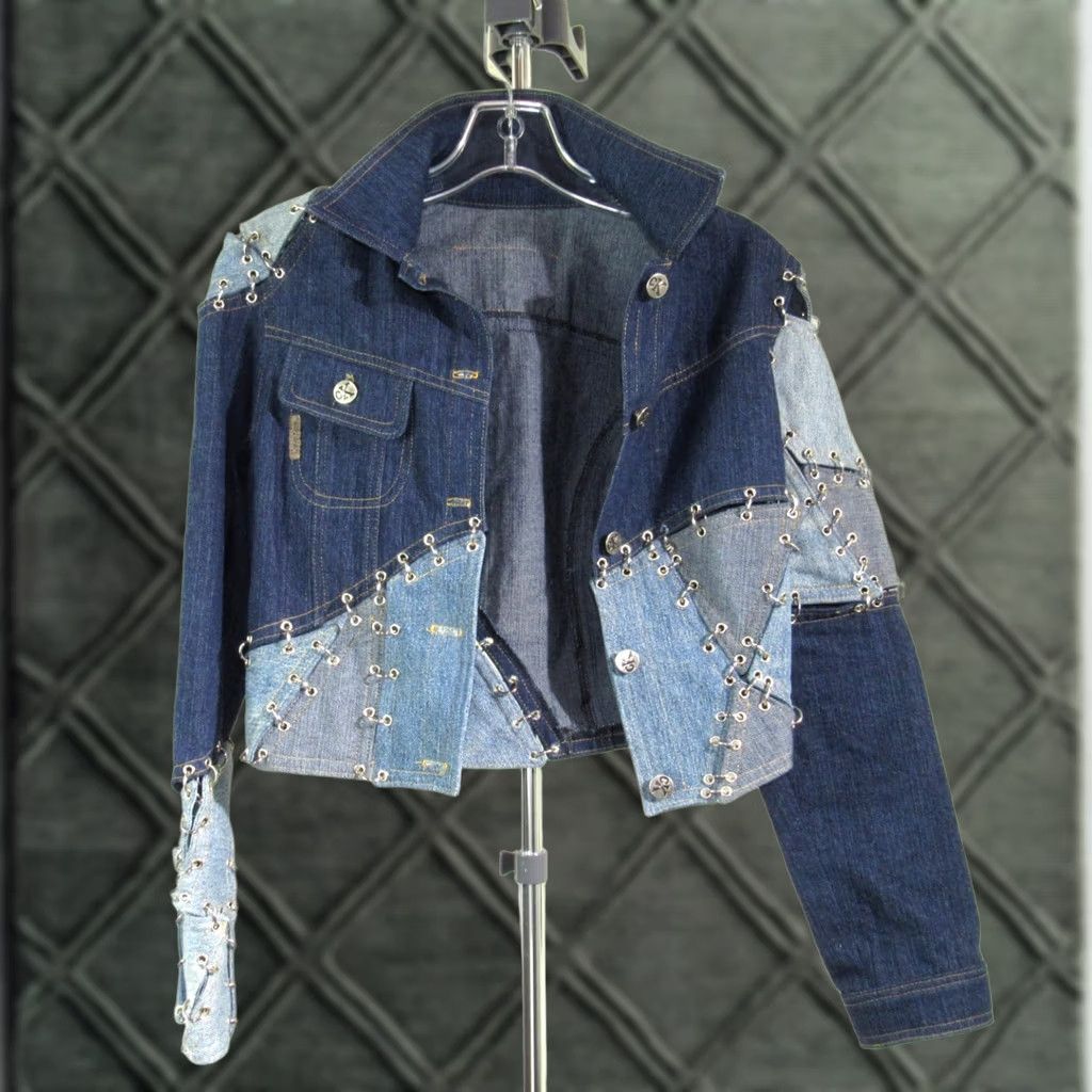 Calvin Klein Calvin Klein Patchwork Denim Jacket XS Women’s Size XS / US 0-2 / IT 36-38 - 1 Thumbnail