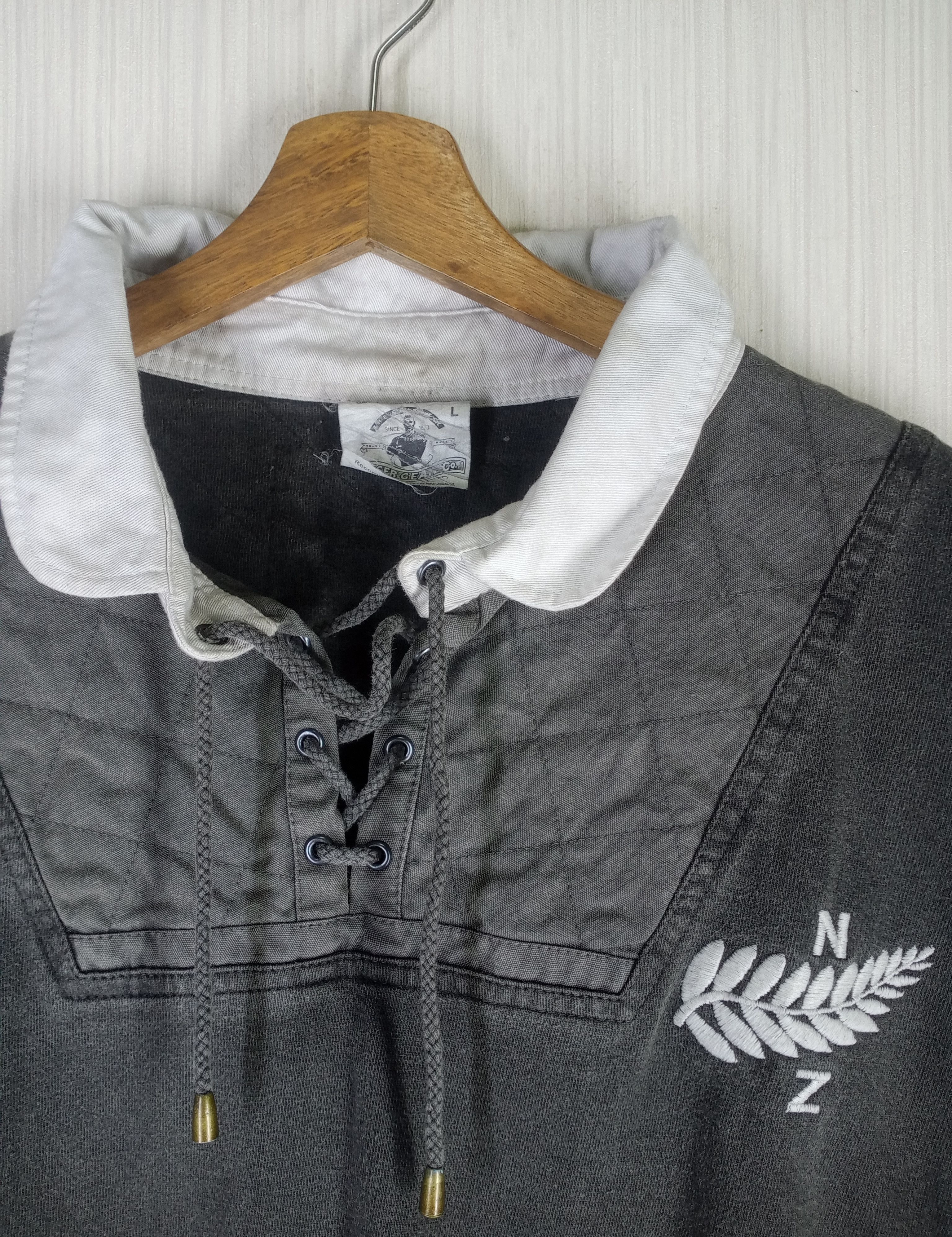 Canterbury of New Zealand Rare Vintage 1991 Rugger Gear New Zealand Rugby Jersey Size US L / EU 52-54 / 3 - 5 Thumbnail
