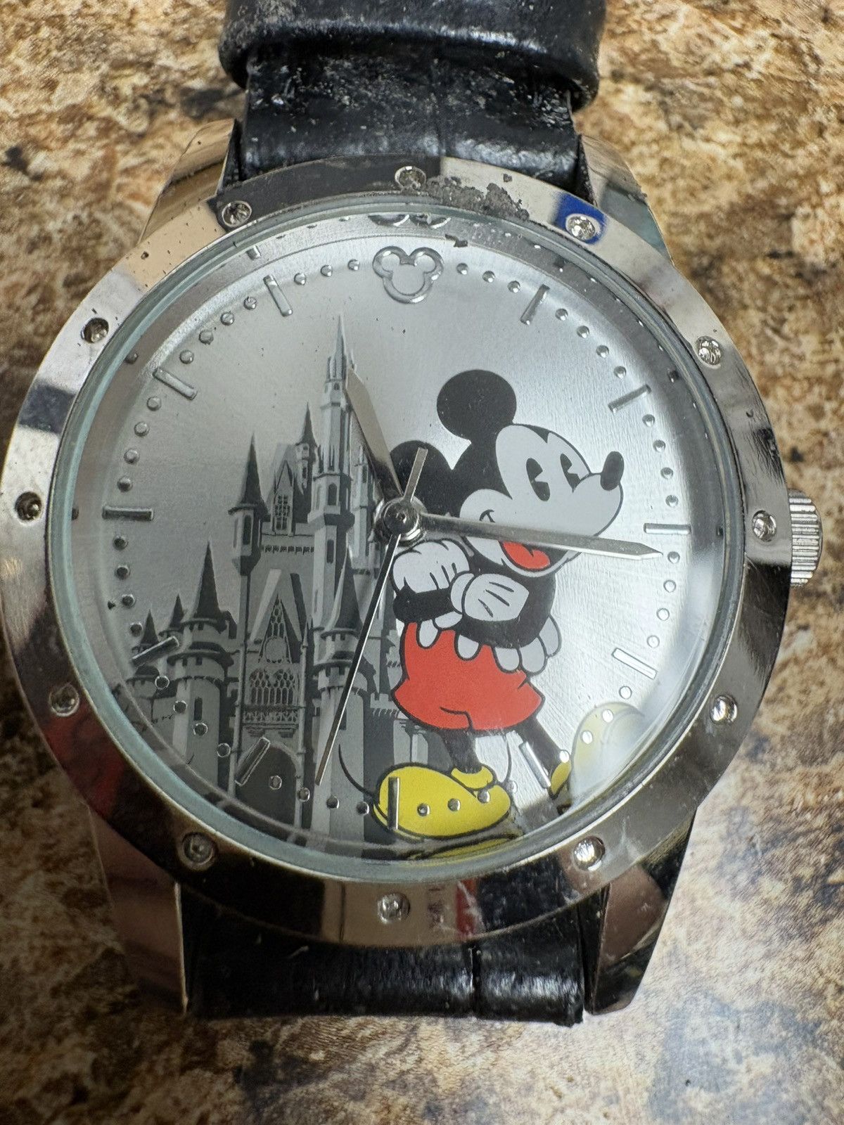 Disney Mickey Mouse Limited Release Watch Castle Dial Leather Band Size ONE SIZE - 3 Thumbnail