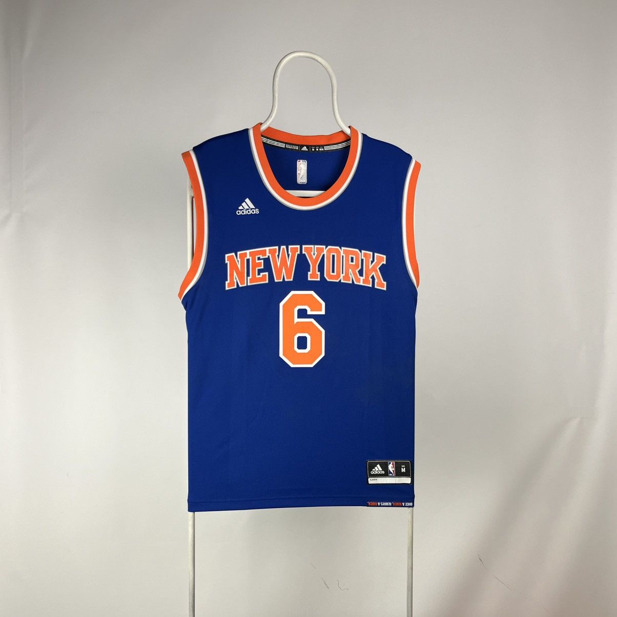 Adidas NBA New York Knicks Kristaps Porzingis #6 Jersey Blue