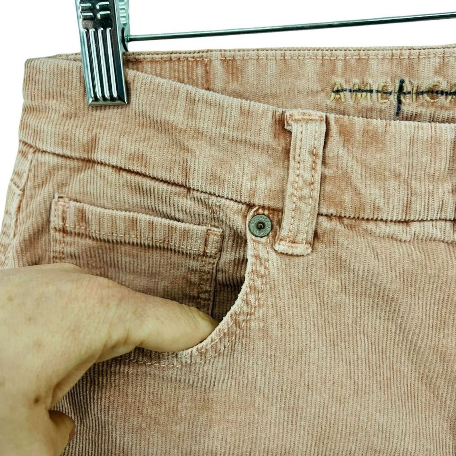 American Eagle Outfitters American Eagle Women's Super Stretch Corduroy Curvy Mom Size 34" / US 12 / IT 48 - 3 Thumbnail