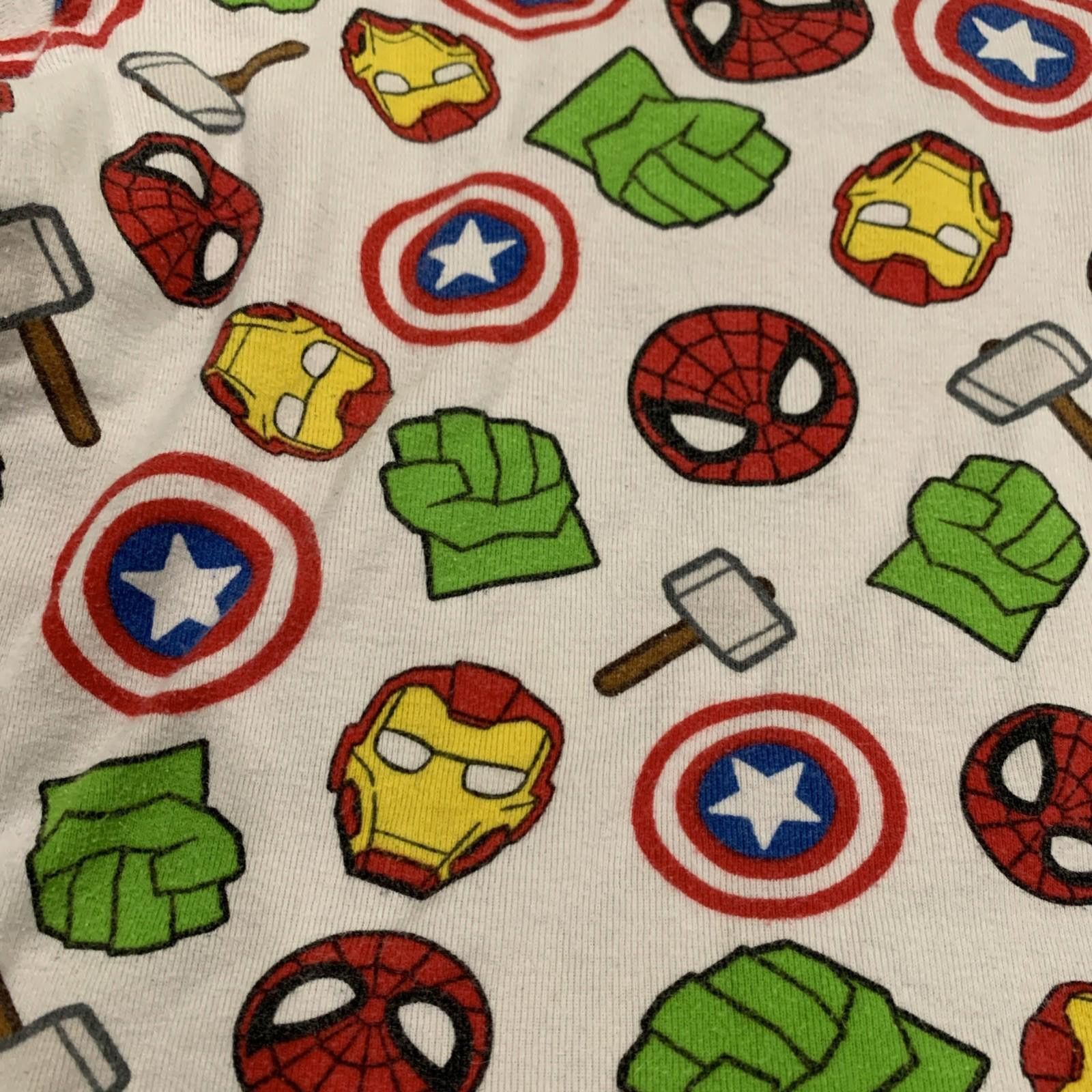 Marvel Comics Spider-Man, Iron Man, Marvel Kids' 2-Piece Pajama Set - 5T Size ONE SIZE - 2 Thumbnail