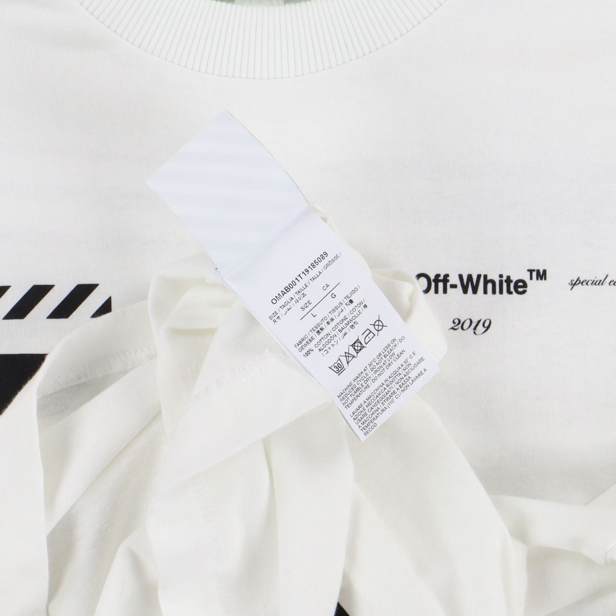 Off-White White Special Edition Racing Arrows Logo LS T-Shirt Size US L / EU 52-54 / 3 - 7 Thumbnail