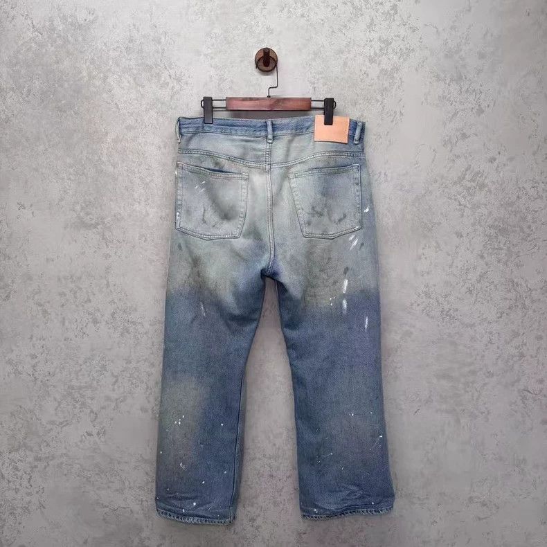 Acne Studios Acne Studios Blue painted jeans Size US 30 / EU 46 - 2 Thumbnail