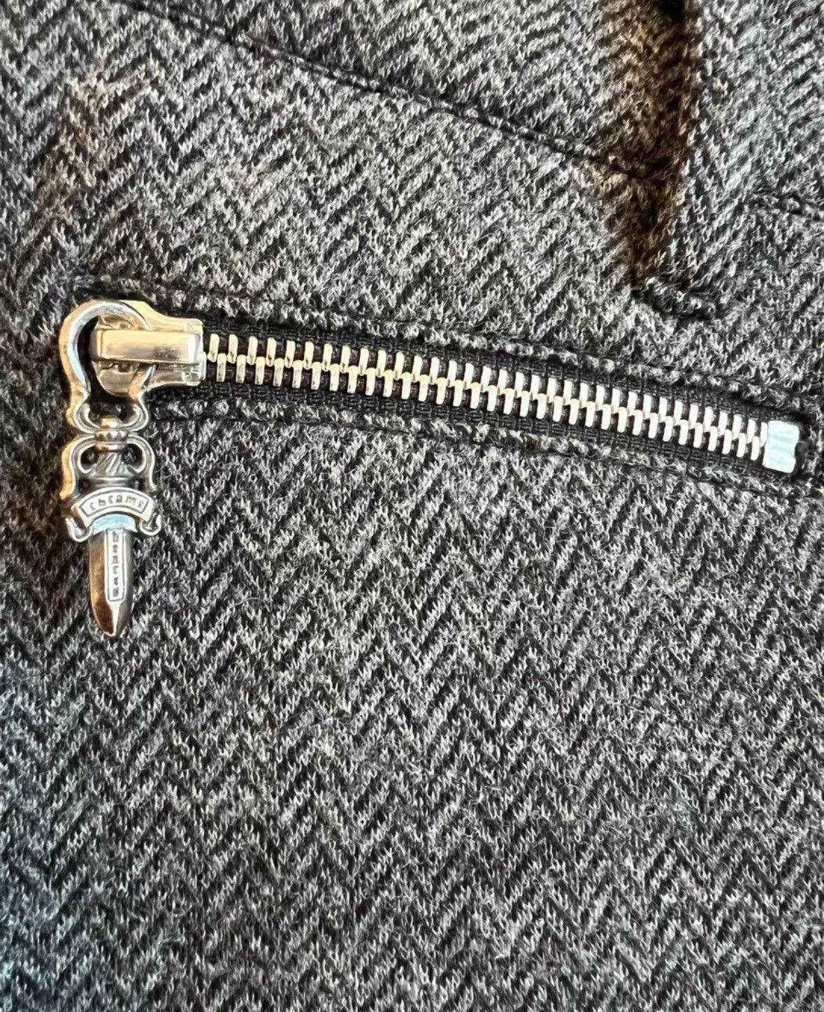 Chrome Hearts Full zip crouch zipper leg opening pants Size 27" / US 4 / IT 40 - 4 Thumbnail