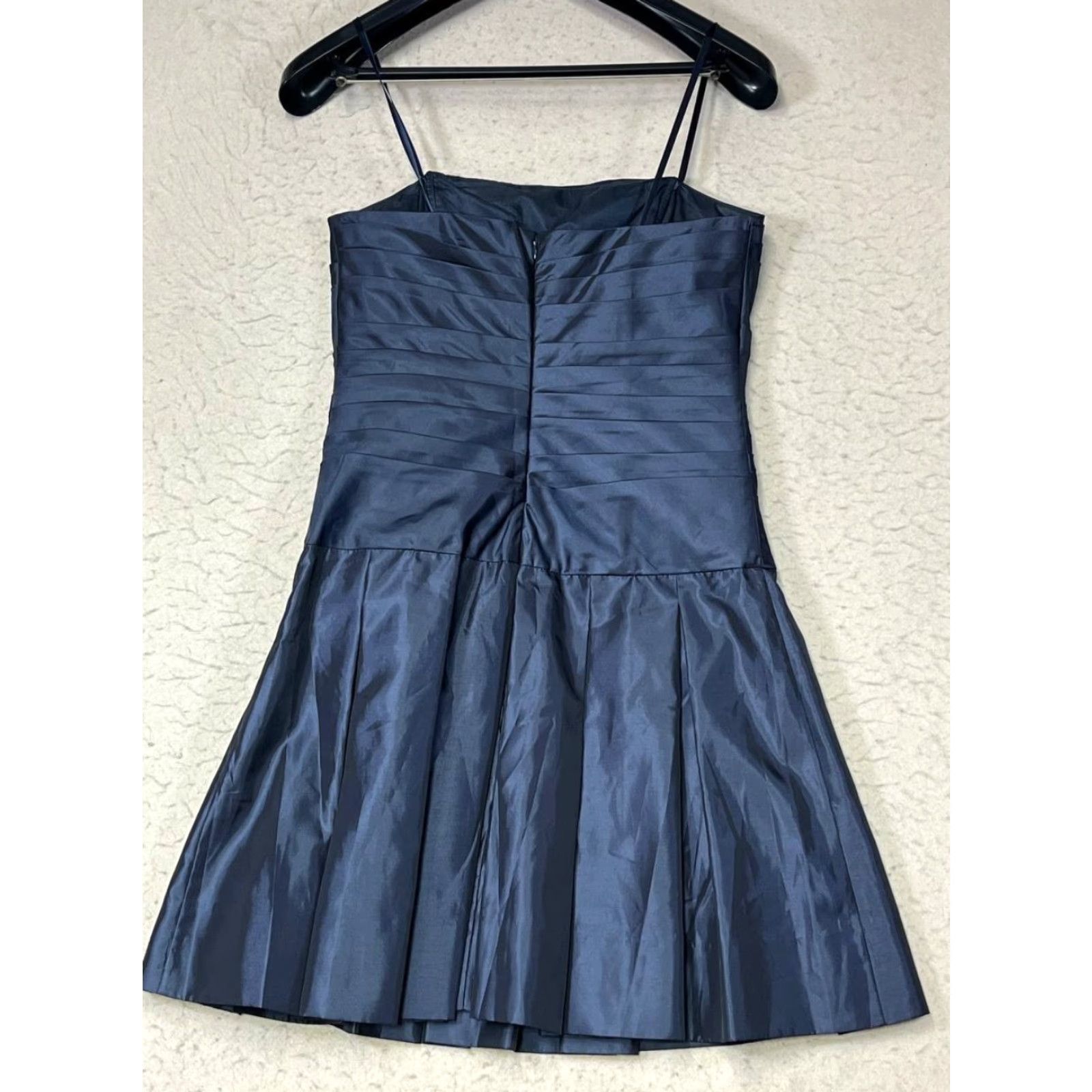 Vintage VINTAGE MaxandCleo Collection Strapless Dress Puff Skirt Satin Navy Blue Size 10 Short Formal Nightwear Womens Size 32" / US 10 / IT 46 - 2 Thumbnail