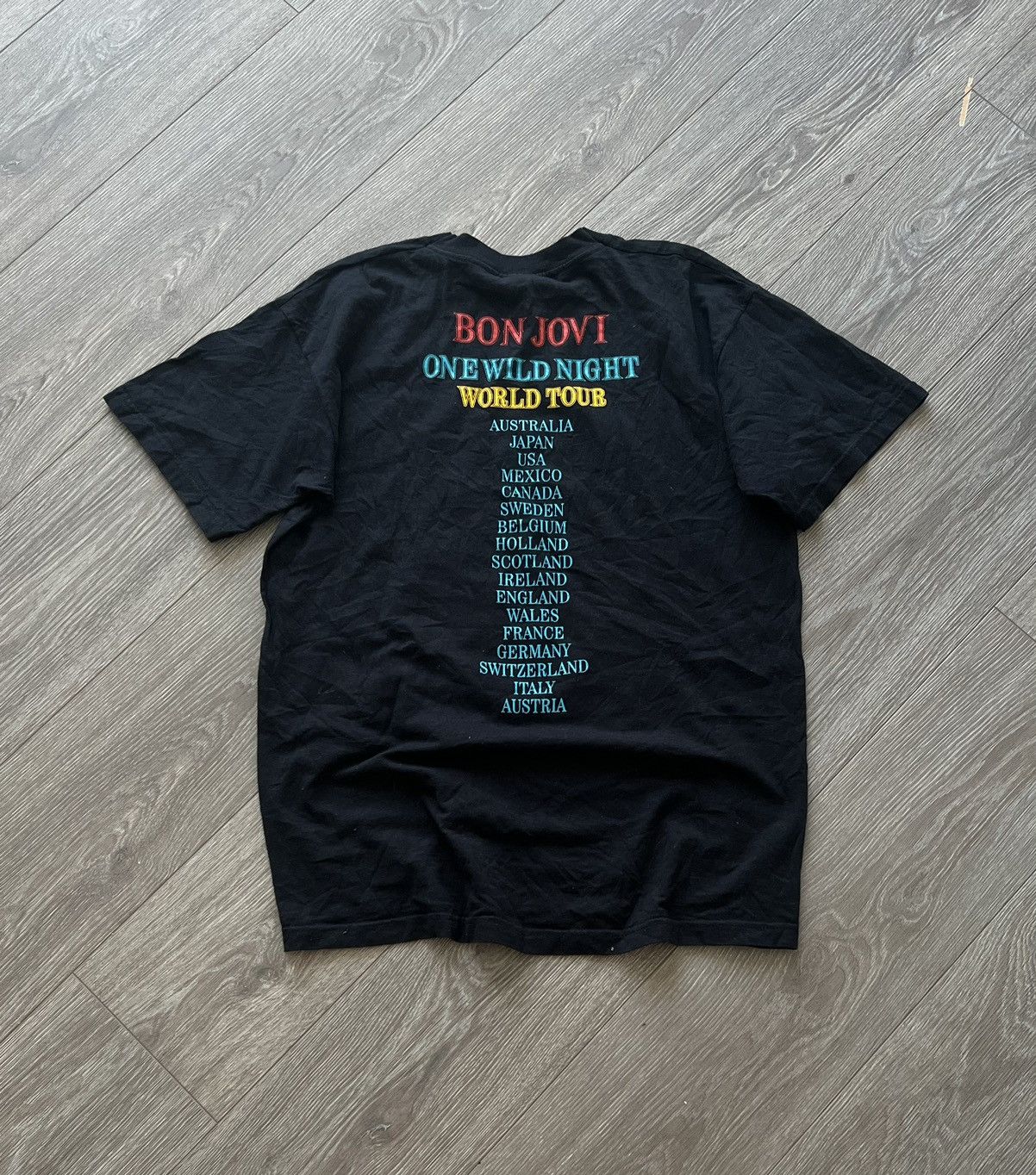 Band Tees × Bon Jovi × Vintage Vintage 💥 Bon Jovi Band T-Shirt Tee Size US L / EU 52-54 / 3 - 7 Thumbnail