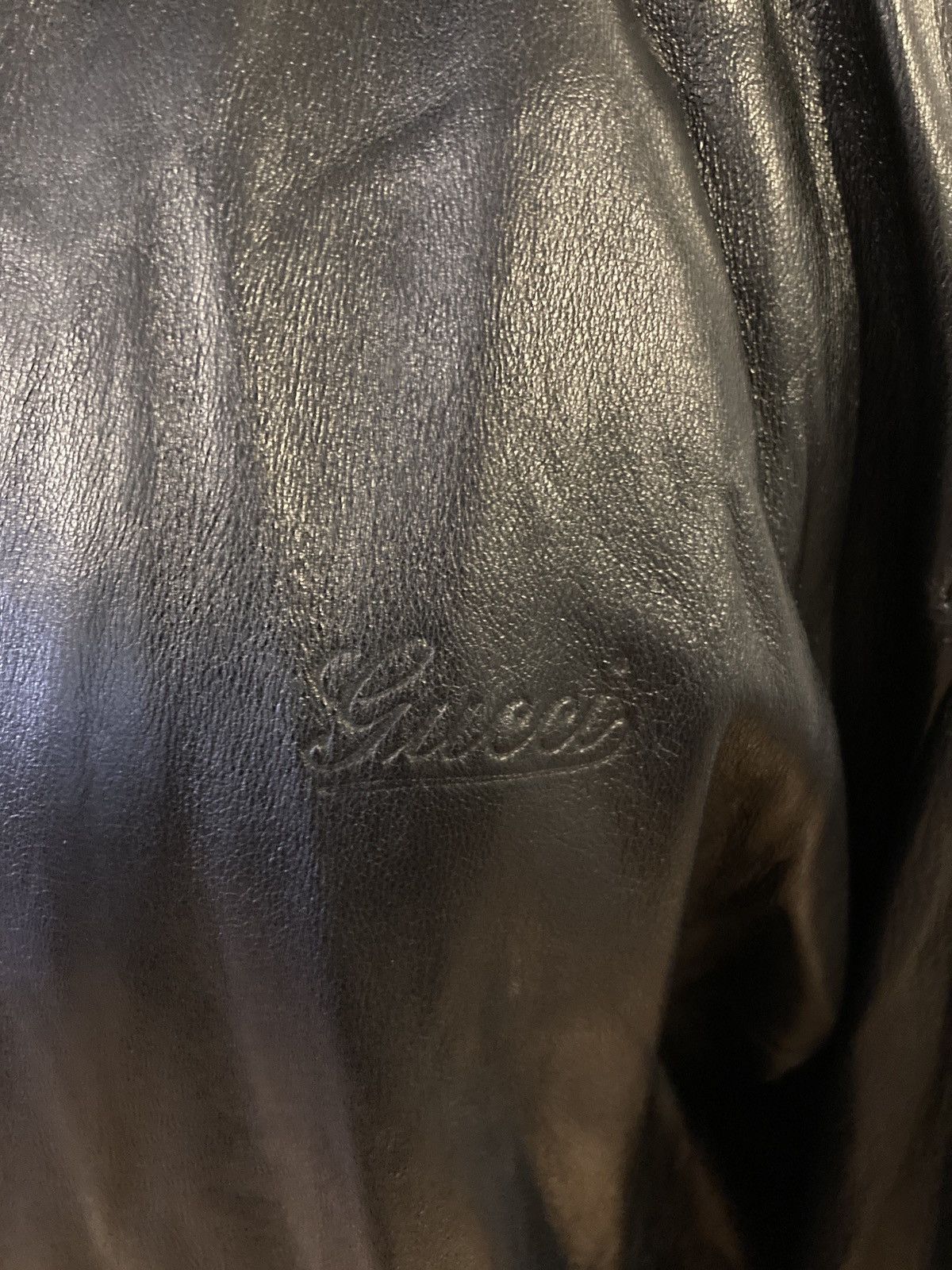 Gucci GUCCI Black Lamb Leather Bomber Jacket MEN Size 58 Size US XXL / EU 58 / 5 - 5 Thumbnail