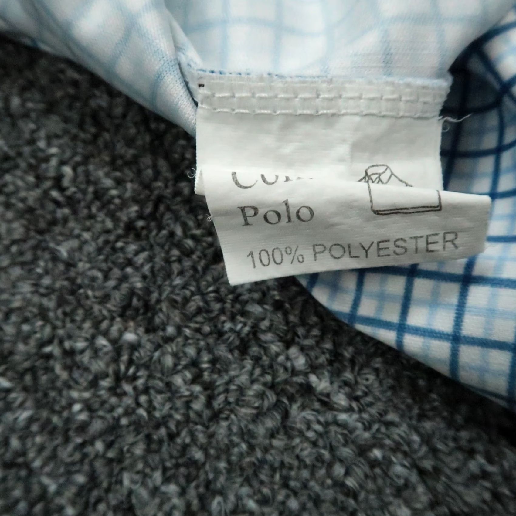 CO VINTAGE: Collars & Co Shirt Mens XXL Blue Check Polo Short Sleeve Golf Wicking Stretch Size US XXL / EU 58 / 5 - 4 Thumbnail