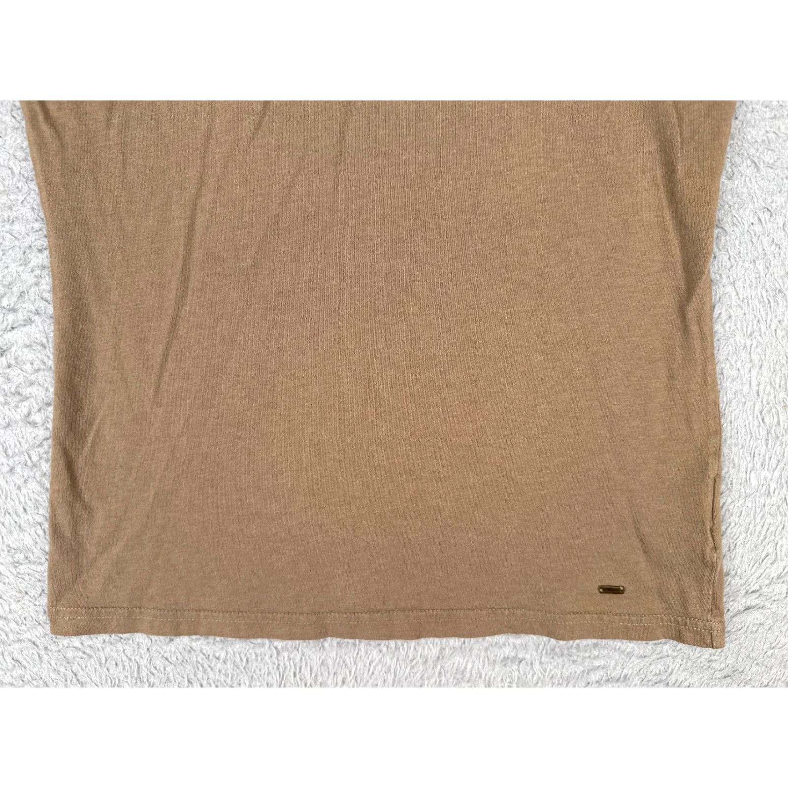 Tommy Hilfiger Tommy Hilfiger Shirt Women Small Petite Brown Scoop Neck Cotton Rayon Blend Size S / US 4 / IT 40 - 5 Thumbnail