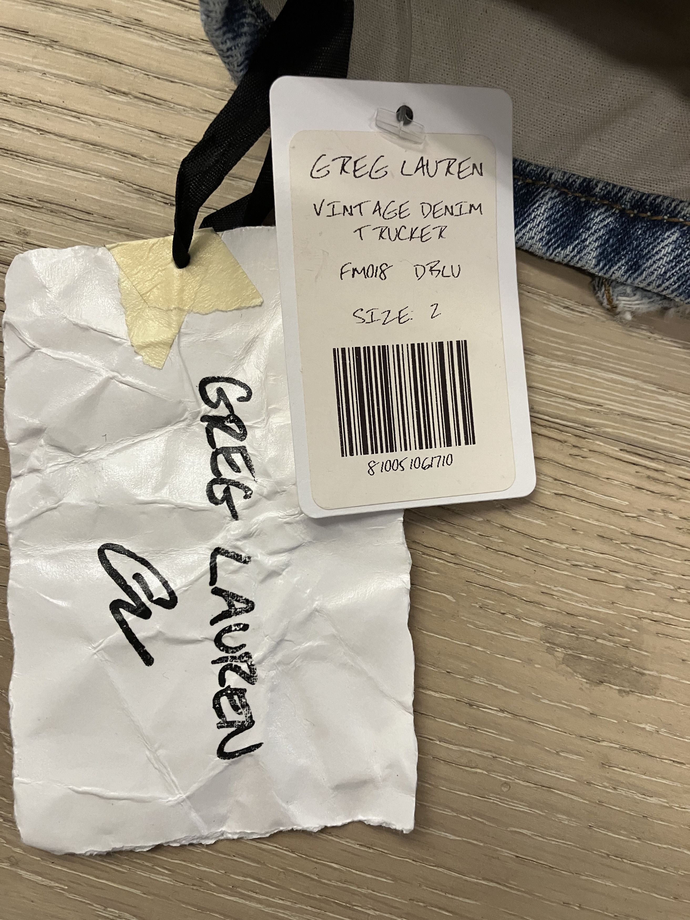 Greg Lauren $1900 NWT Greg Lauren Vintage Denim Trucker Medium (Size 2) Size US M / EU 48-50 / 2 - 5 Thumbnail