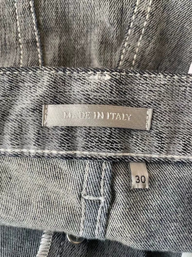 Dior Dior Gray velvet texture embroidered jeans 2502-Nextarrow Size US 30 / EU 46 - 3 Thumbnail
