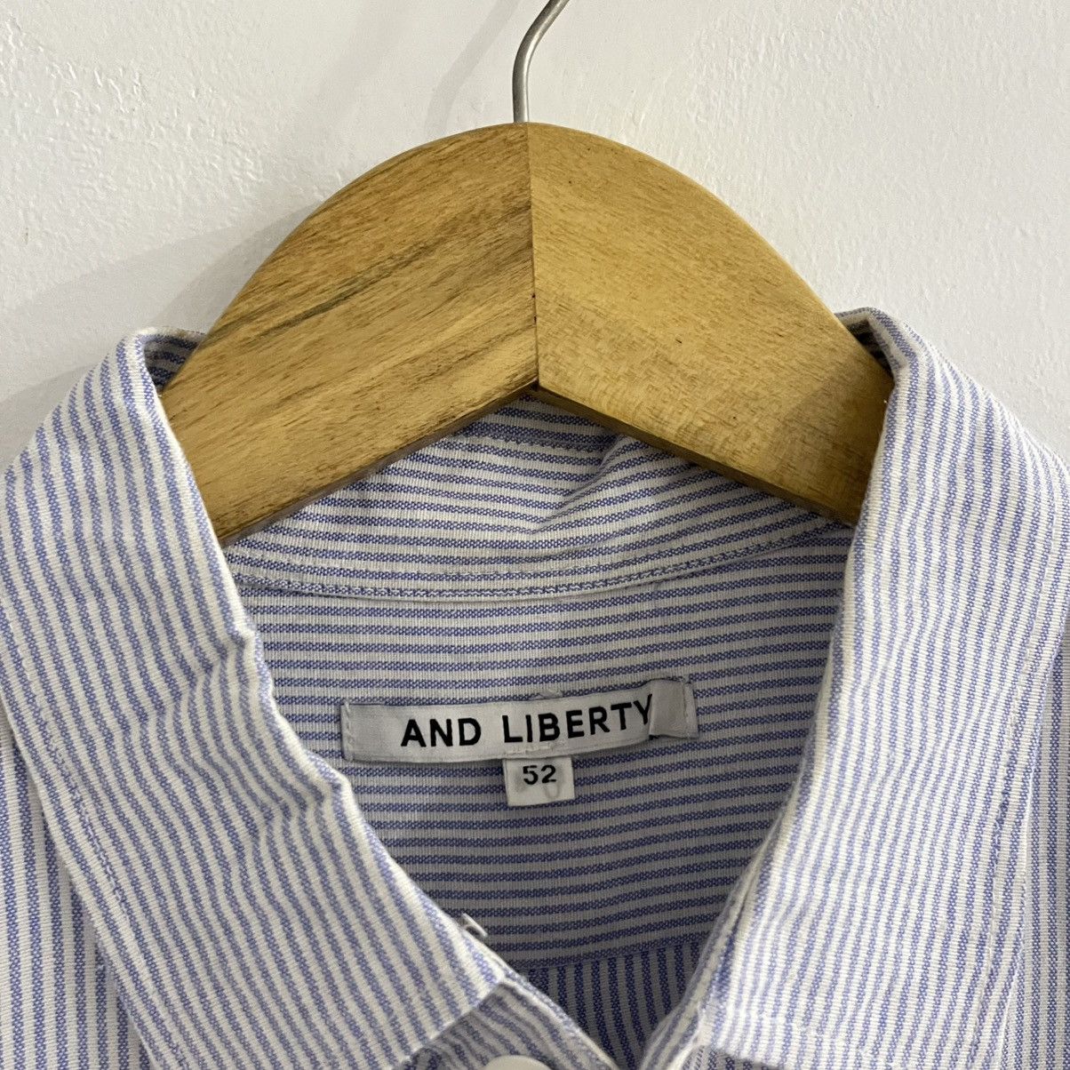 Japanese Brand And Liberty - Striped City Boy Shirt Size US XL / EU 56 / 4 - 4 Thumbnail