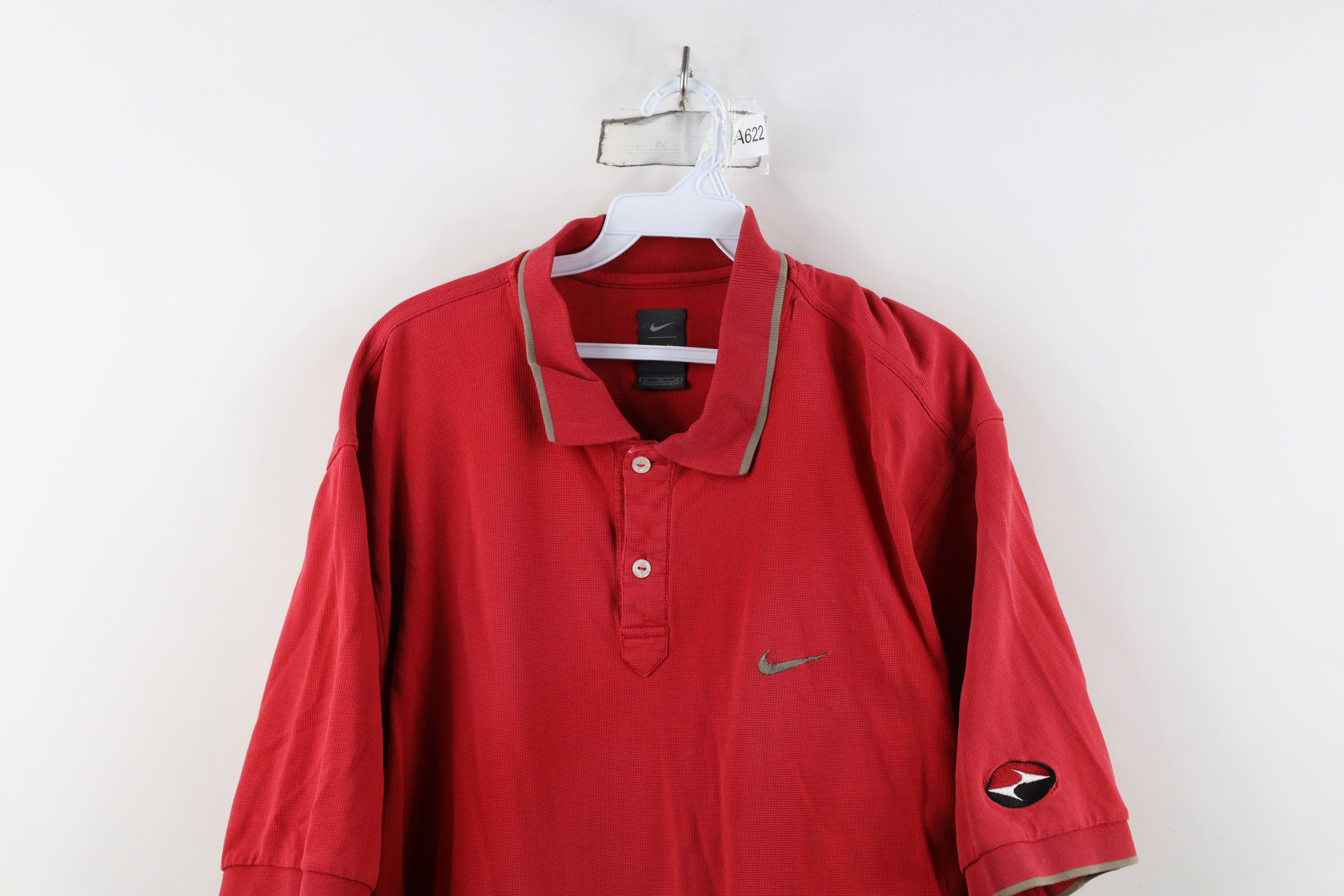 Nike Vintage 90s Y2K Nike Golf Mini Swoosh Thermal Knit Polo Size US L / EU 52-54 / 3 - 2 Thumbnail