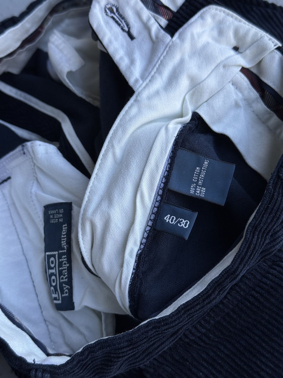 Polo Ralph Lauren Polo Ralph Lauren Pants Corduroy Vintage 90s Grey 40x28 Size US 40 / EU 56 - 5 Thumbnail