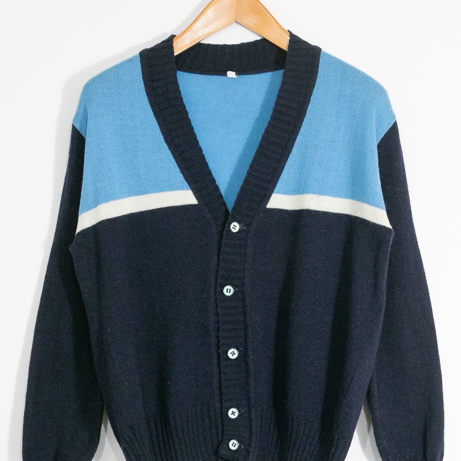 Vintage Vintage Mod Style Cardigan Sweater Wool Blend Sweater Medium Size US M / EU 48-50 / 2 - 2 Thumbnail