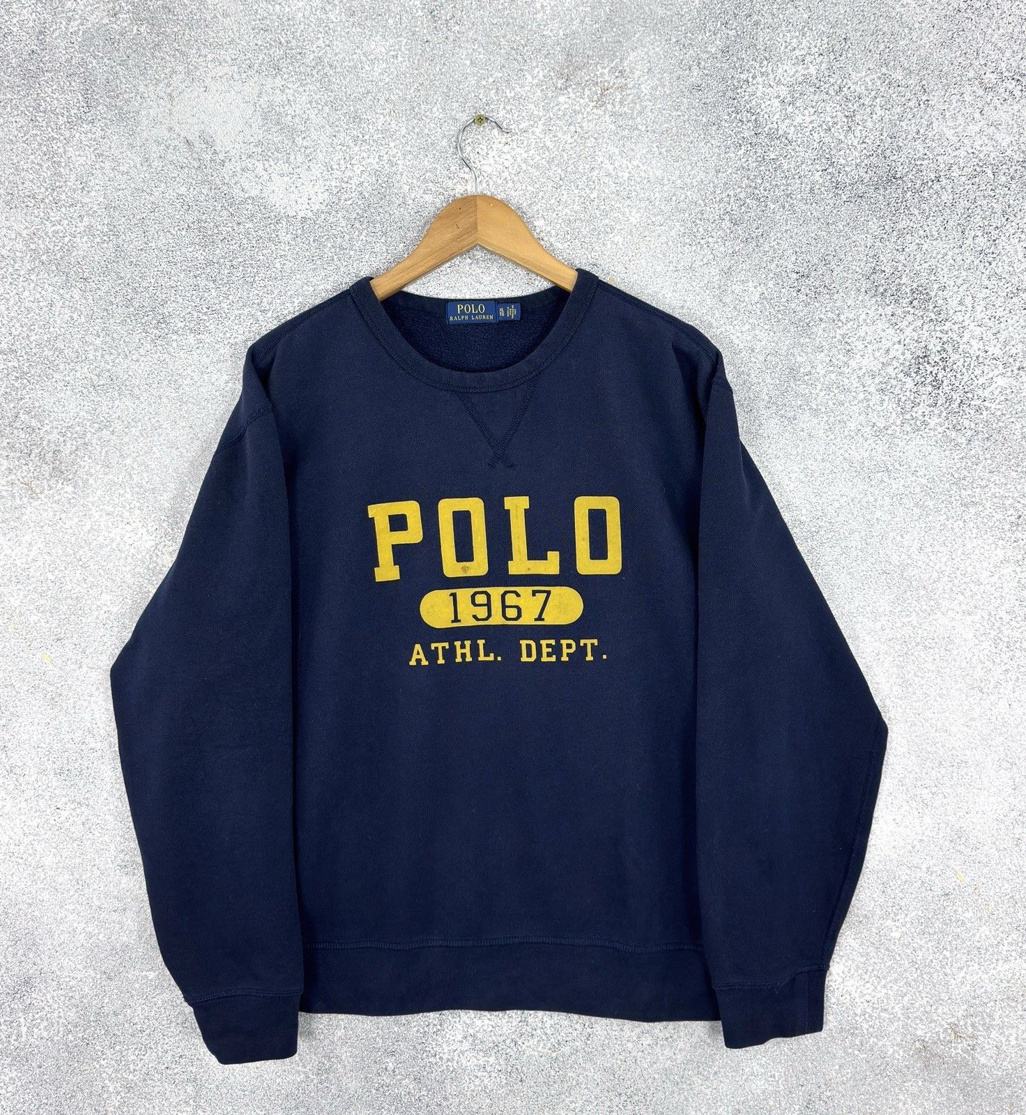 Polo Ralph Lauren Polo Ralph Lauren Big Logo Navy Sweatshirt Size US XL / EU 56 / 4 - 1 Thumbnail