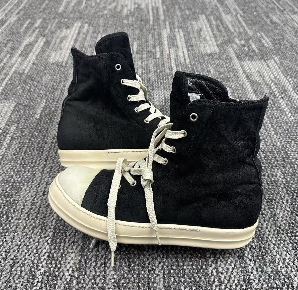 Rick Owens Rick Owens High-top Black and White Sneakers J42 Size US 8 / EU 41 - 4 Thumbnail