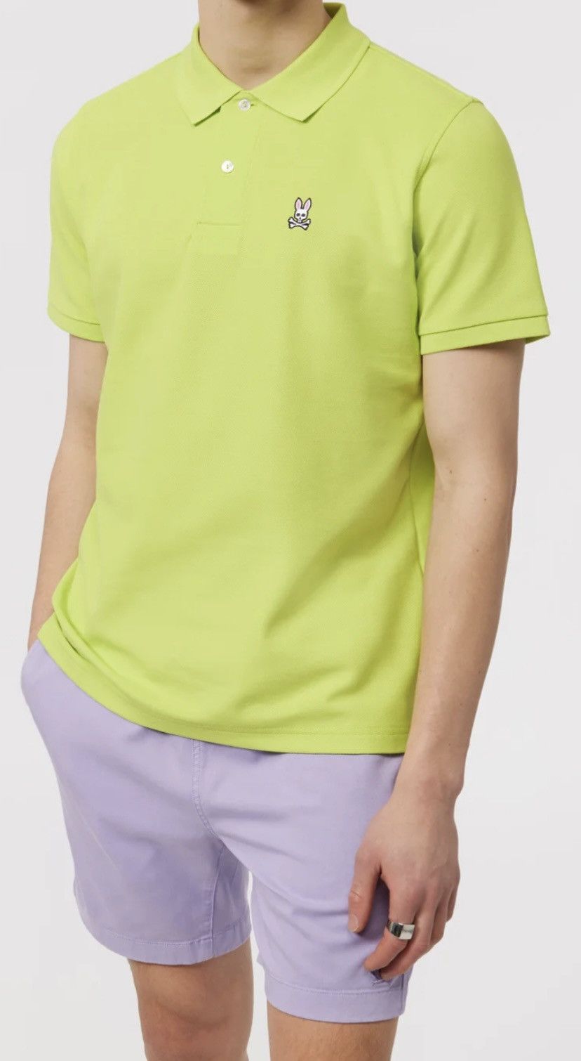 Psycho Bunny Psycho Bunny lime green Pima cotton pique polo 8 (XXL) Size US XXL / EU 58 / 5 - 10 Thumbnail