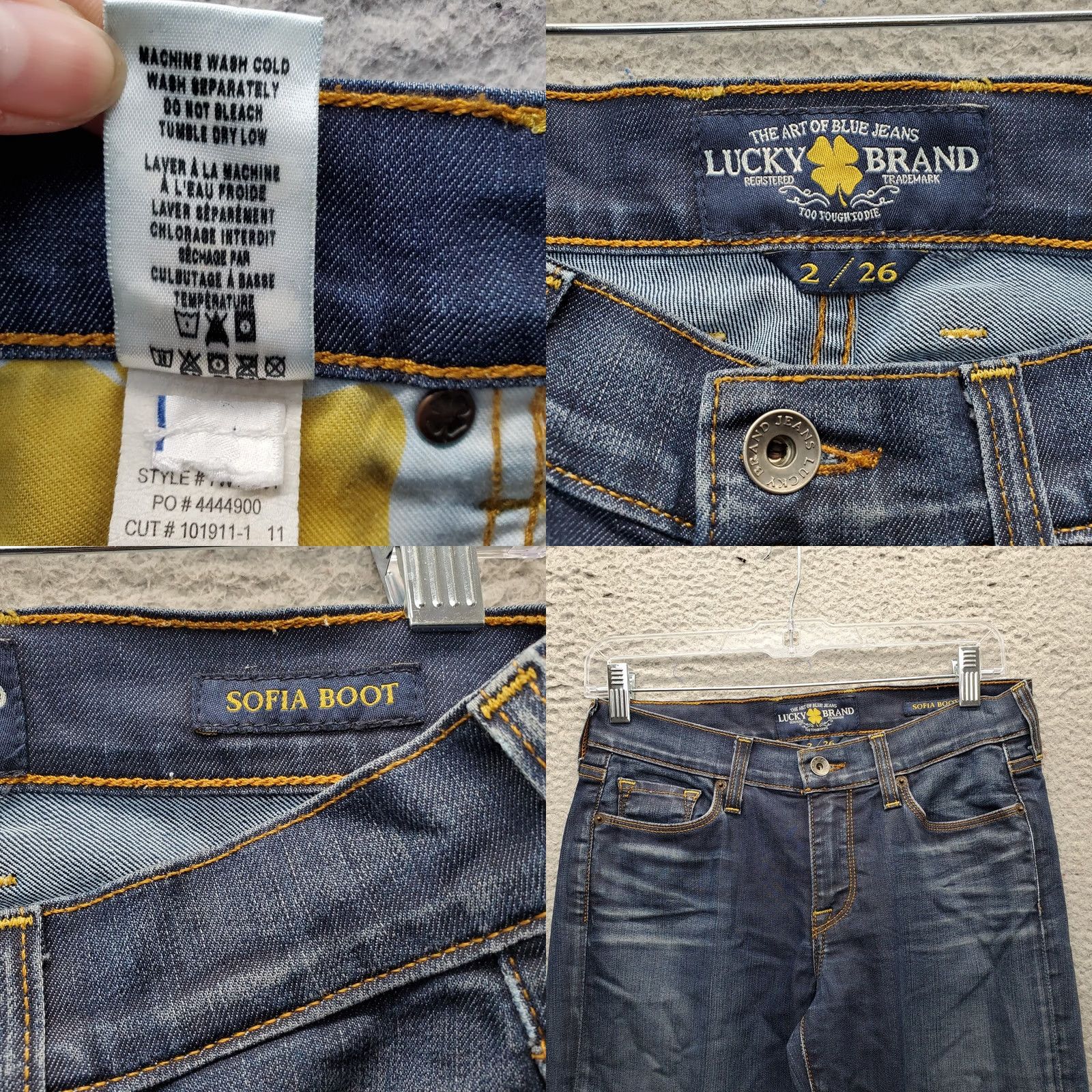 Lucky Brand Lucky Brand Sofia Bootcut Jeans Womens 2 Denim 5-Pocket Blue Size 2 Size 26" / US 2 / IT 38 - 8 Thumbnail