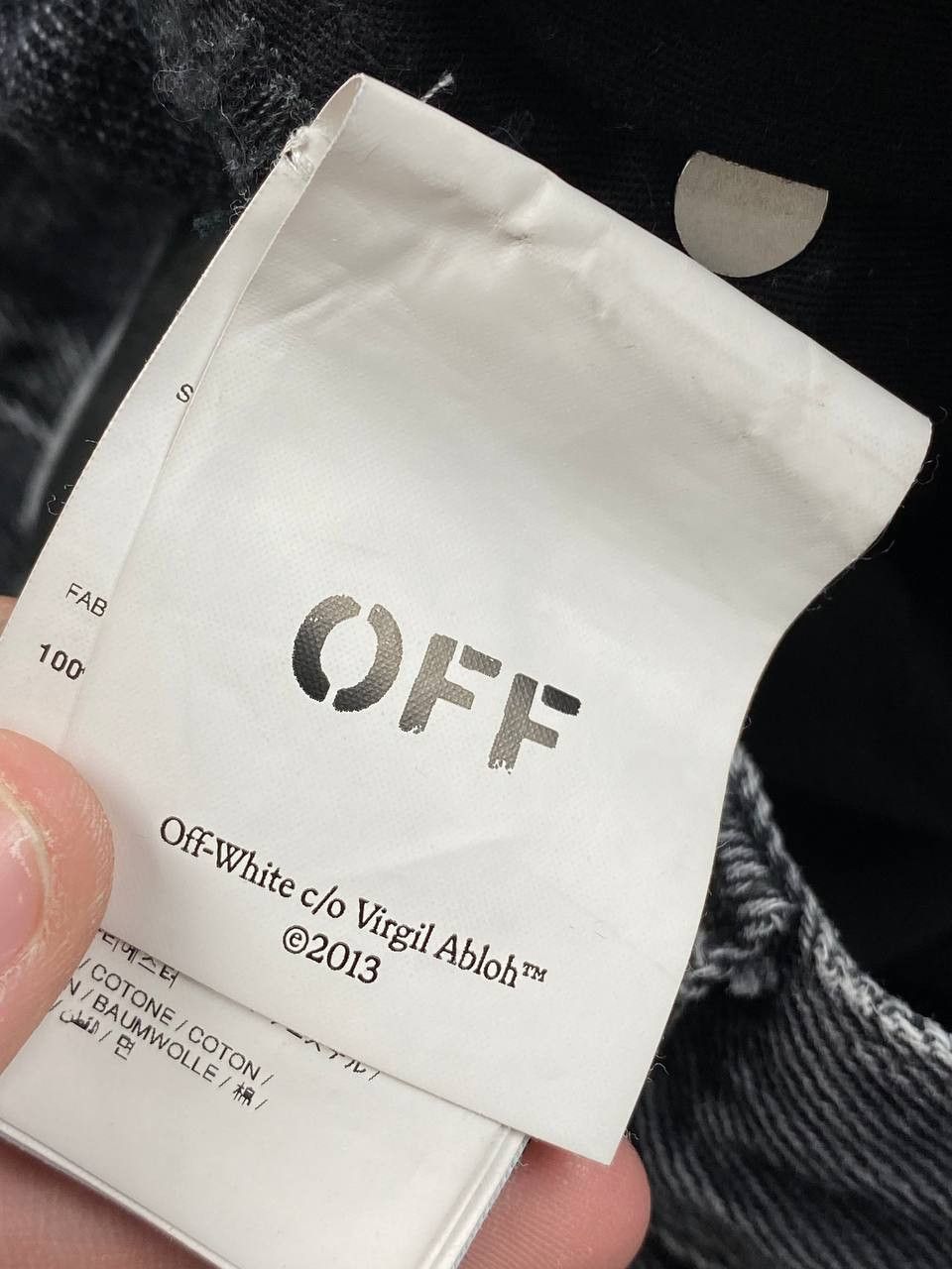 Off-White Off White Denim Jeans Men Size 33 Black Size US 33 - 8 Thumbnail