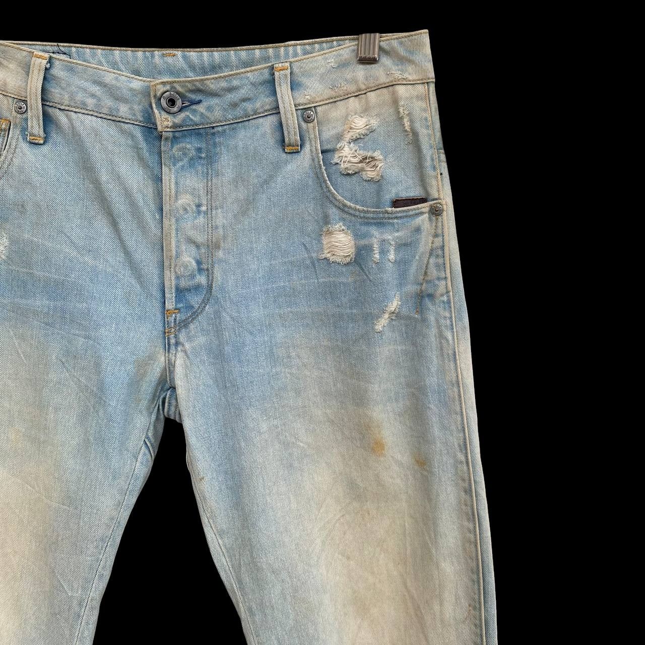 G-Star VTGE GSTAR DISTRESSED JEAN RUSTY WASH ASSYMETRIC LEG SLIMFIT Size US 30 / EU 46 - 4 Thumbnail