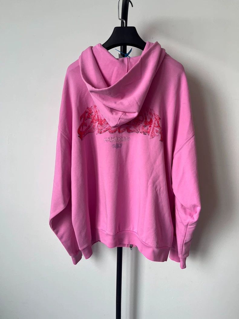 Balenciaga Balenciaga Color-block monogrammed slouchy hooded sweatshi Size US M / EU 48-50 / 2 - 1 Thumbnail