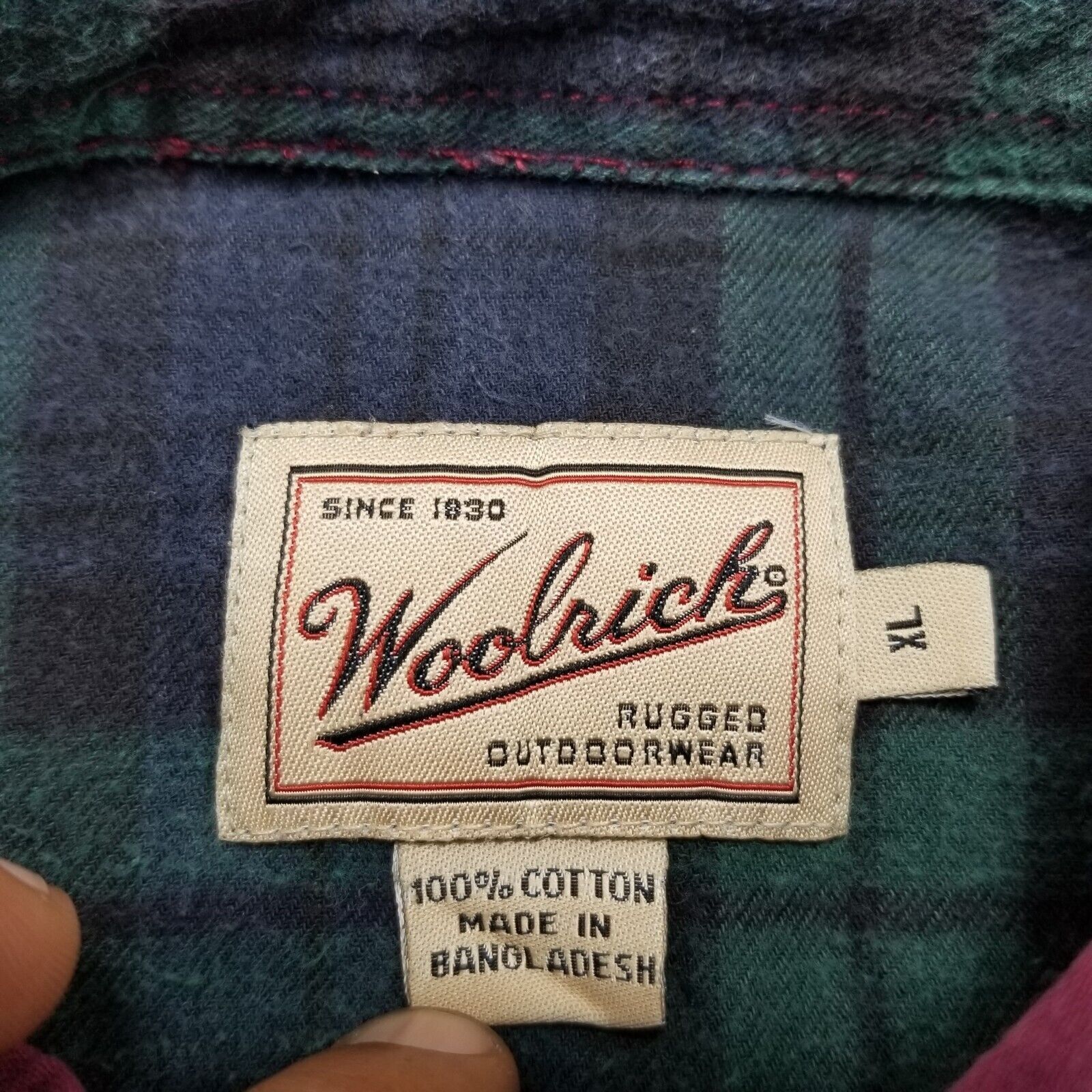 Other Woolrich Shirt Mens XL Casual Button Up Long Sleeve Pockets Size US XL / EU 56 / 4 - 8 Thumbnail