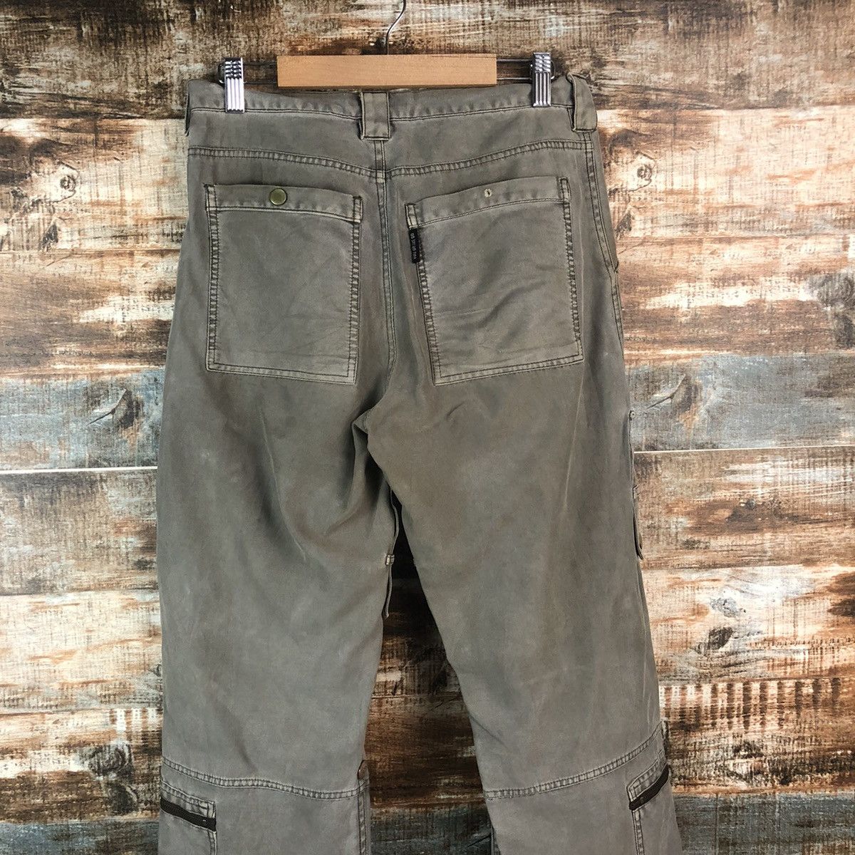 Japanese Brand DL Rescue World Gray Cargo Multipocket Pants #C666 Size US 27 - 16 Thumbnail